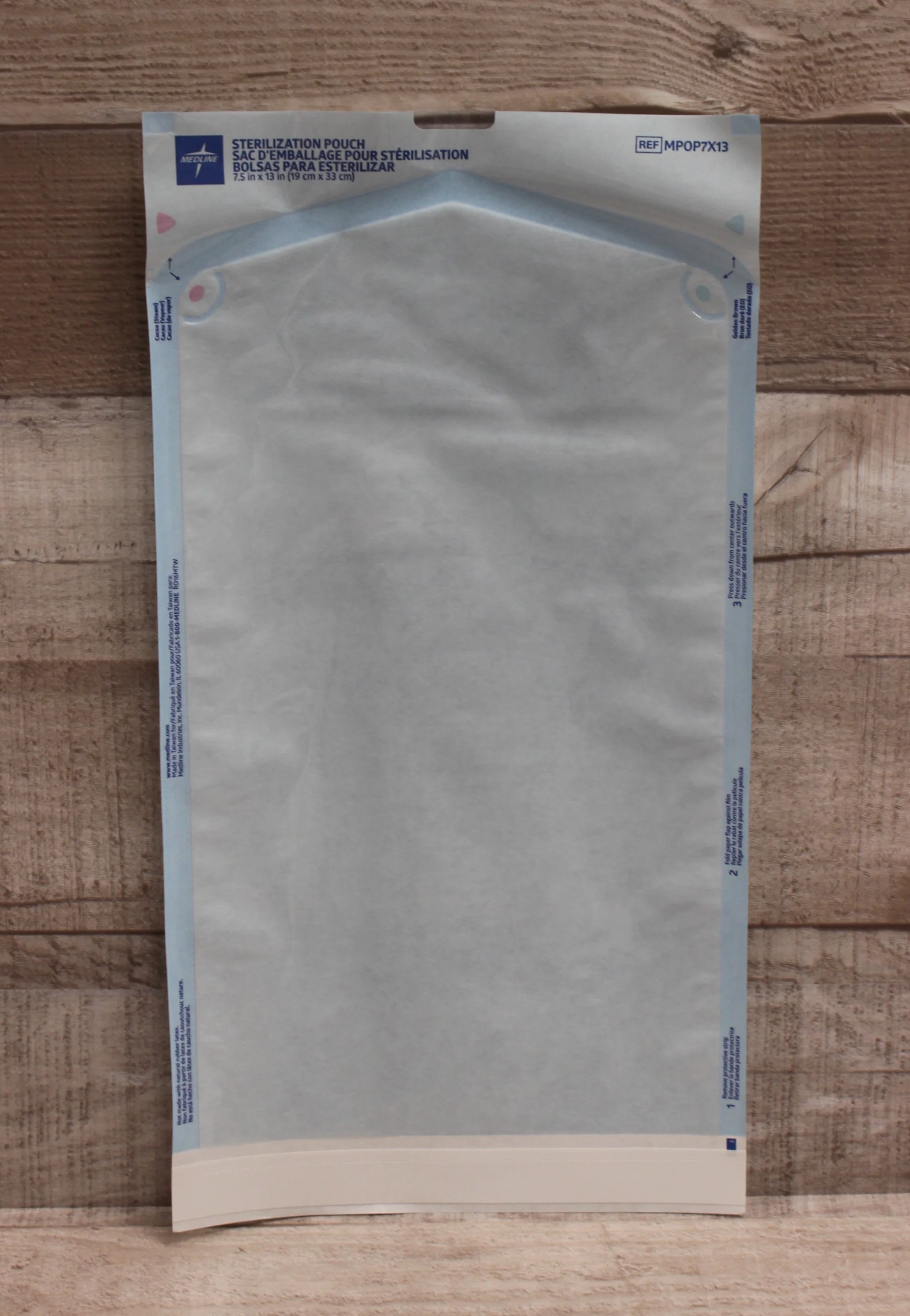 Medline Self Seal Sterilization Pouch - 7.5" x 13" - New