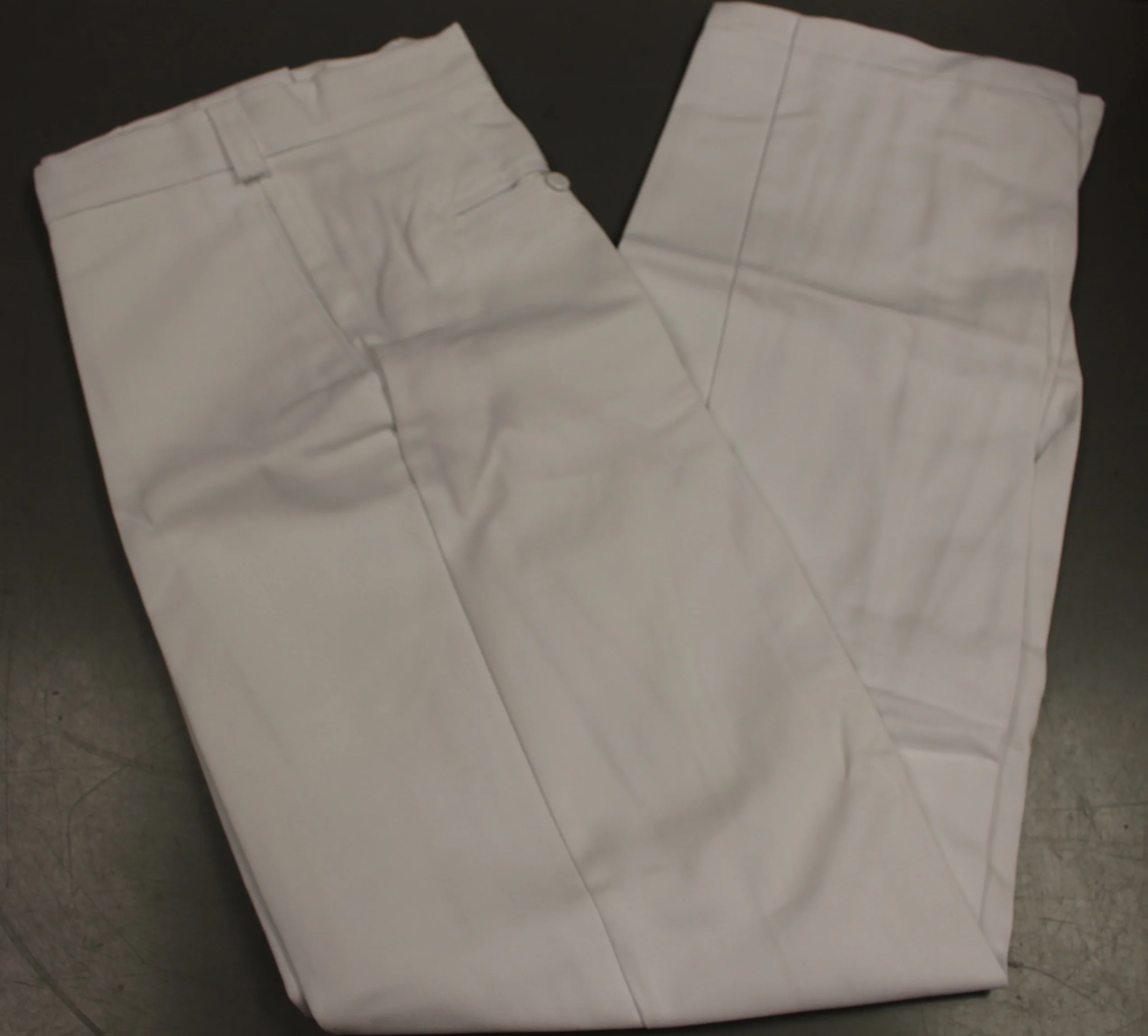 Men's Hospital White Poly/Cotton Pants, Size: 40 X 34, 8405-00-110-9478, Used