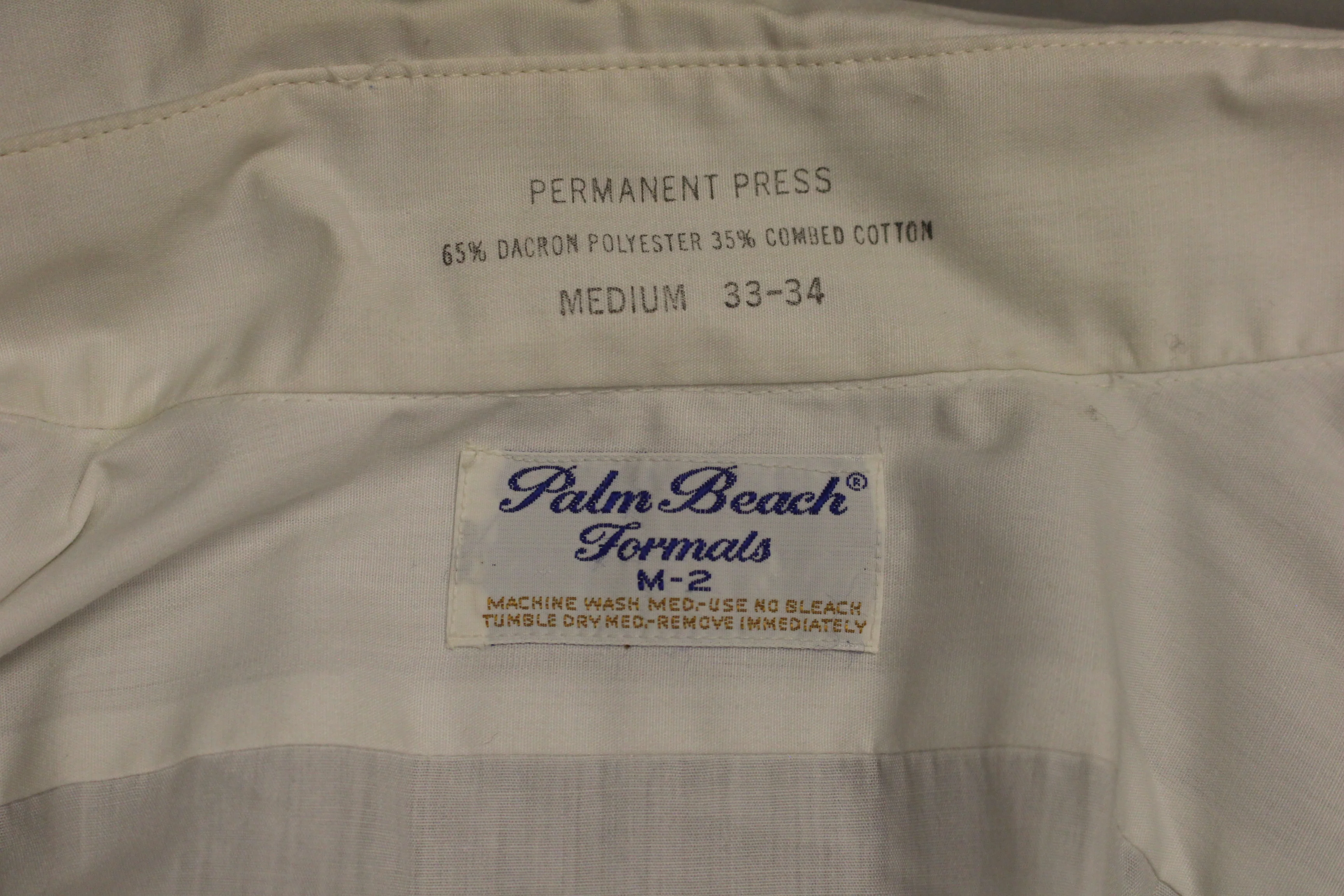 Men's Palm Beach Formals M-2 Dress Shirt - Medium/33-34 - Used - Image 3