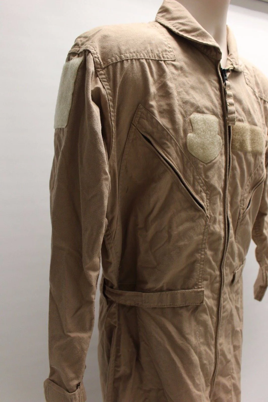 Men's Tan Summer Flyers Coveralls CWU-27/P - Size: 36R - 8415-01-452-4783 - Used - Image 3