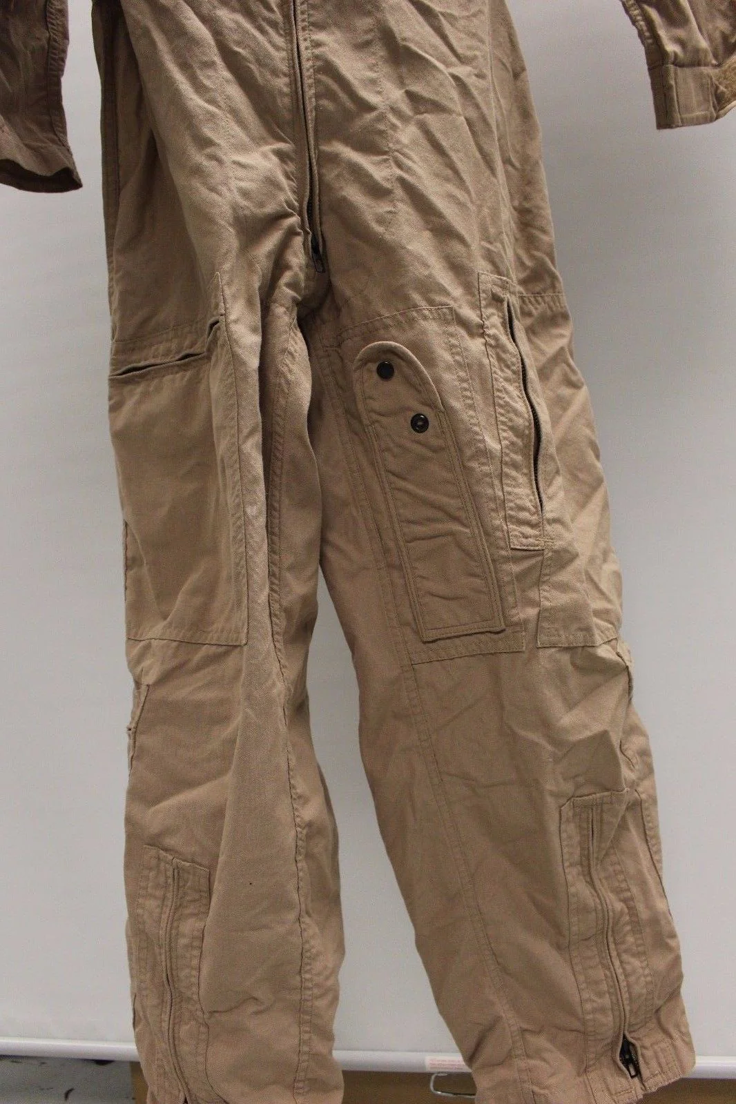 Men's Tan Summer Flyers Coveralls CWU-27/P - Size: 36R - 8415-01-452-4783 - Used - Image 5