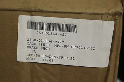 Meritor Brake Shoe - NSN 2530-01-354-9427 - P/N A75-3222-S-1293 - NEW! - Image 6