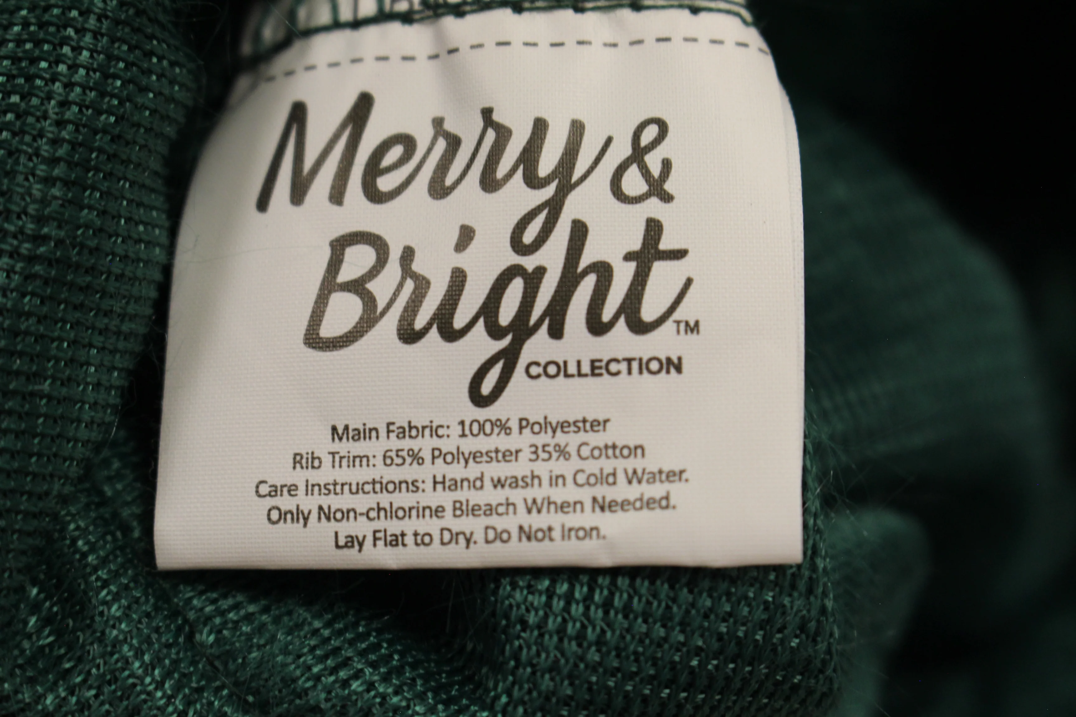 Merry & Bright Tree Dog Hoodie Costume - X Small - Used - Image 2