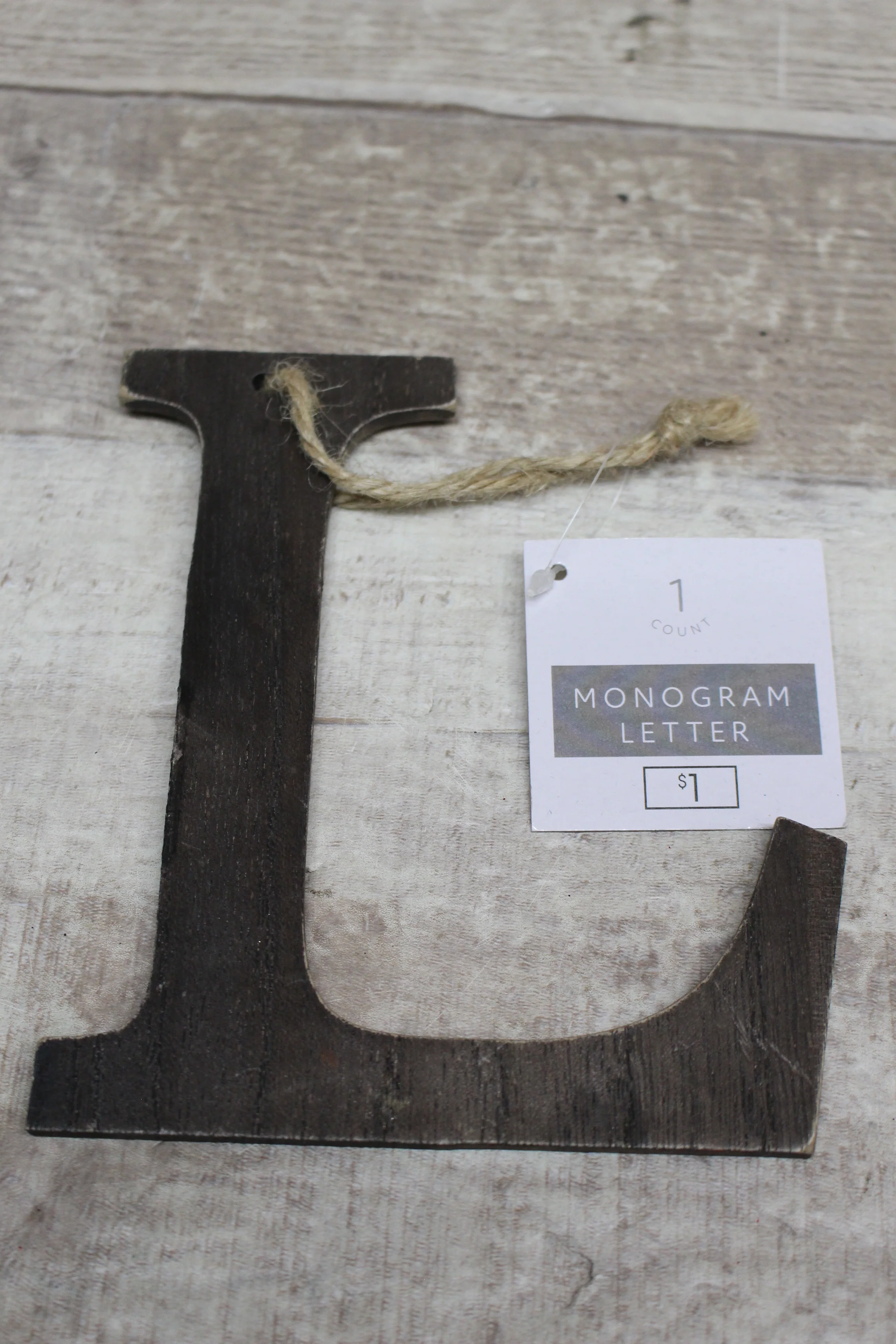 Wooden Choose Your Monogram Letter Ornament -New - Image 5