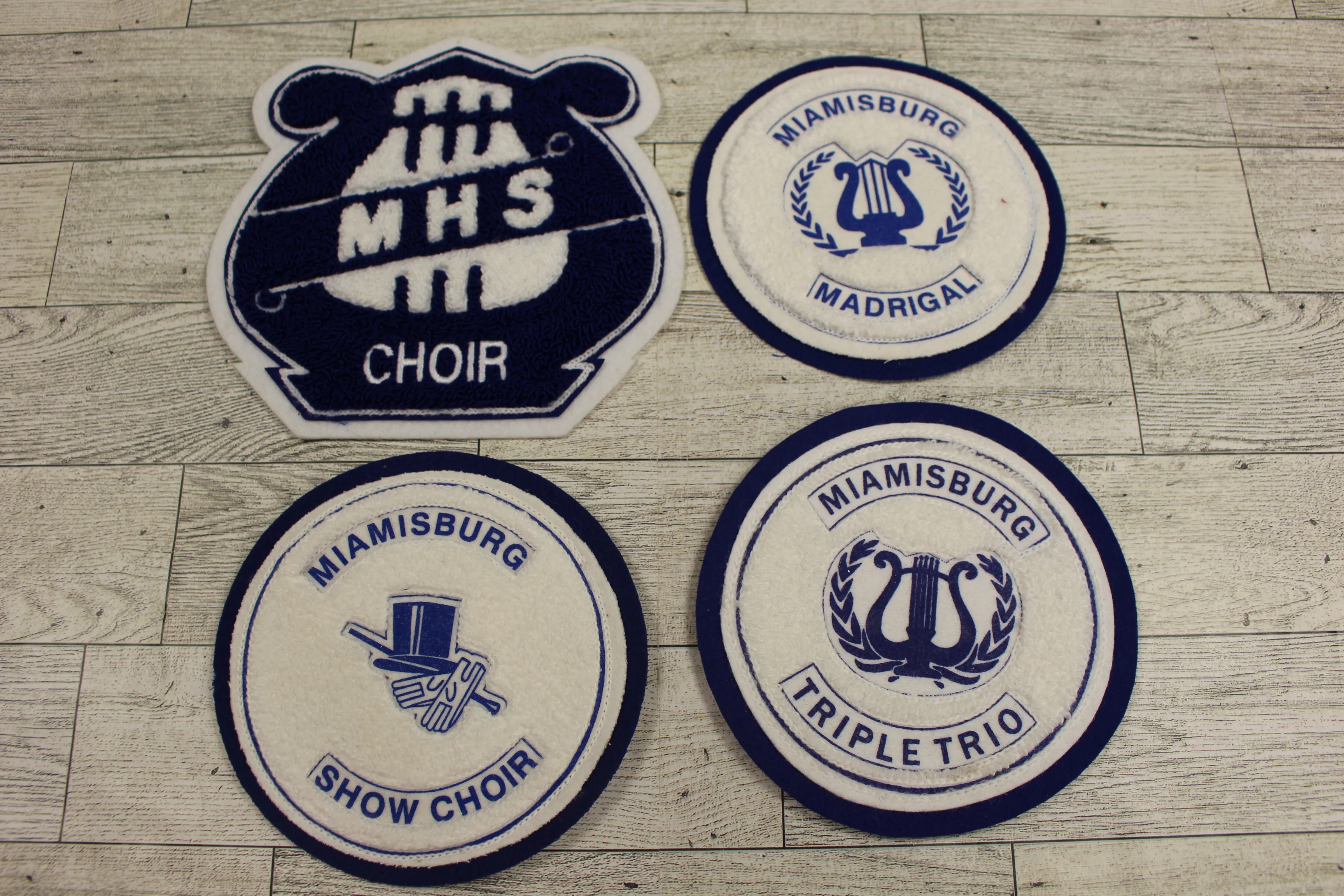 Miamisburg High School Letterman's Jacket Patches - Choir, Madrigal, Triple Trio