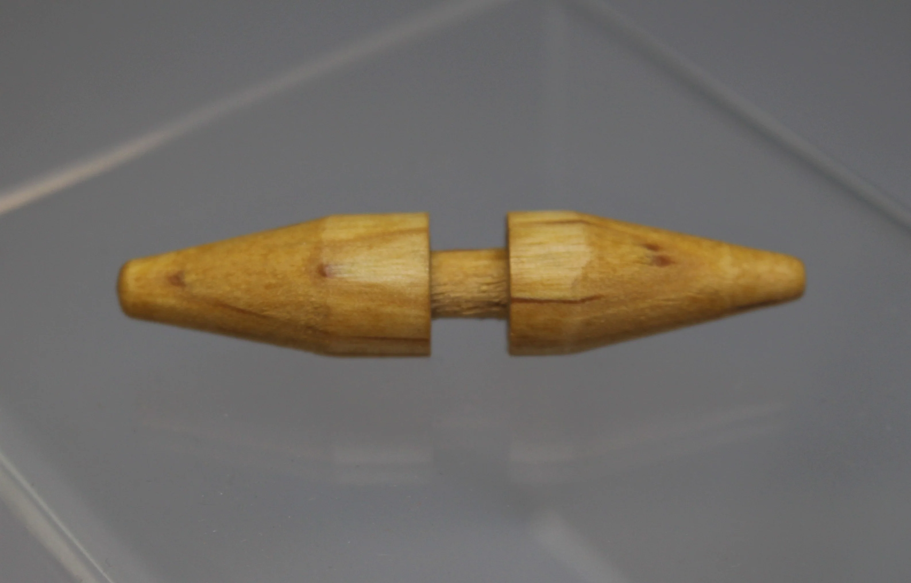 Military 16x16 Tent Frame Replacement Fastener Toggle Button, Wood, New - Image 3