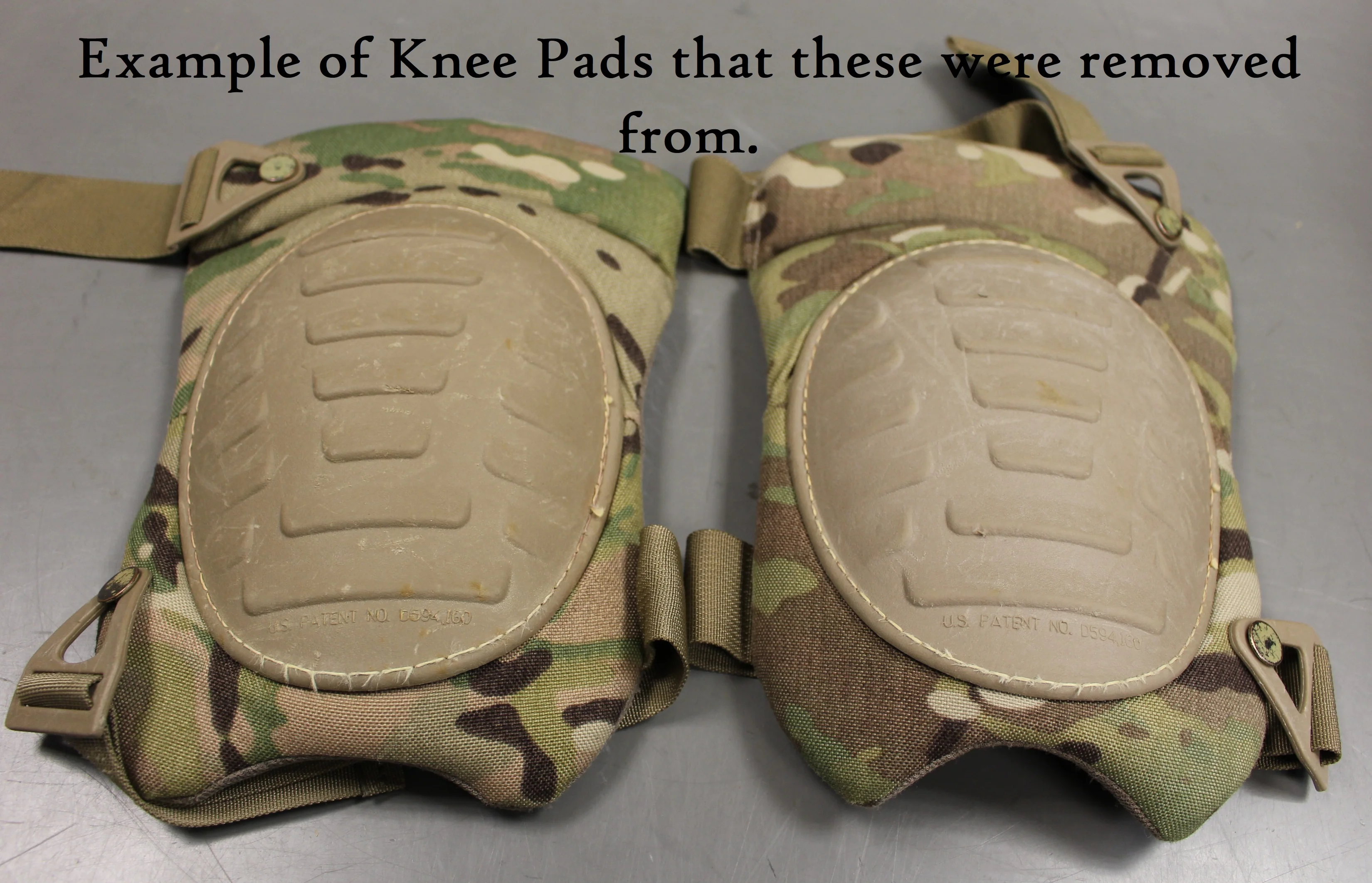Military Issued US Army USGI Knee Pad Cover Replacement - Coyote Tan - Used - Image 5