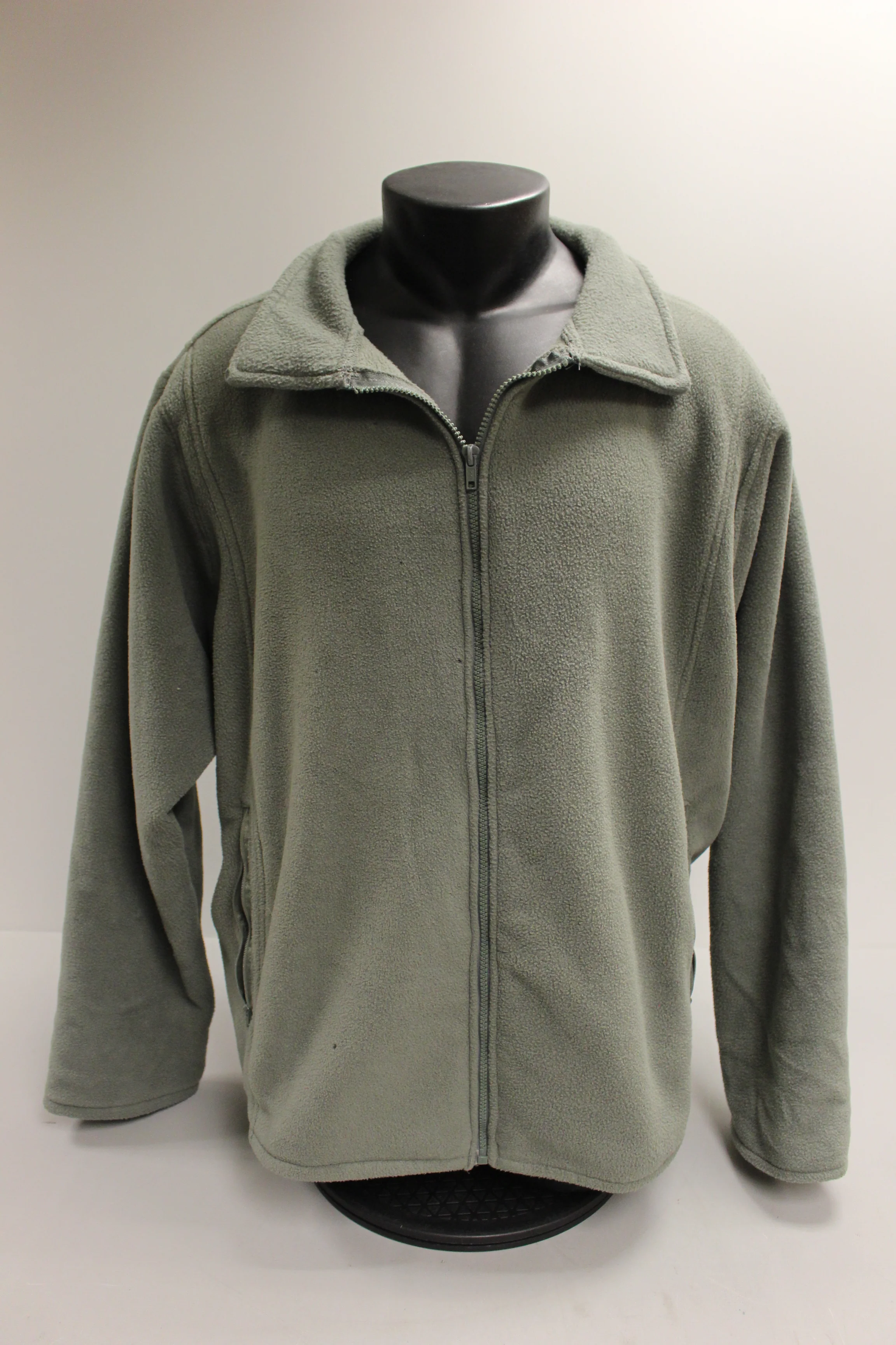 Military Style RLCB Men's Fleece Jacket - Sage Green - Size: XL - Used