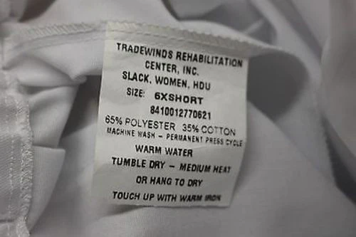 Hospital Personnel Women's White Dress Slacks Trouser Pants - 6X Short - New - Image 4