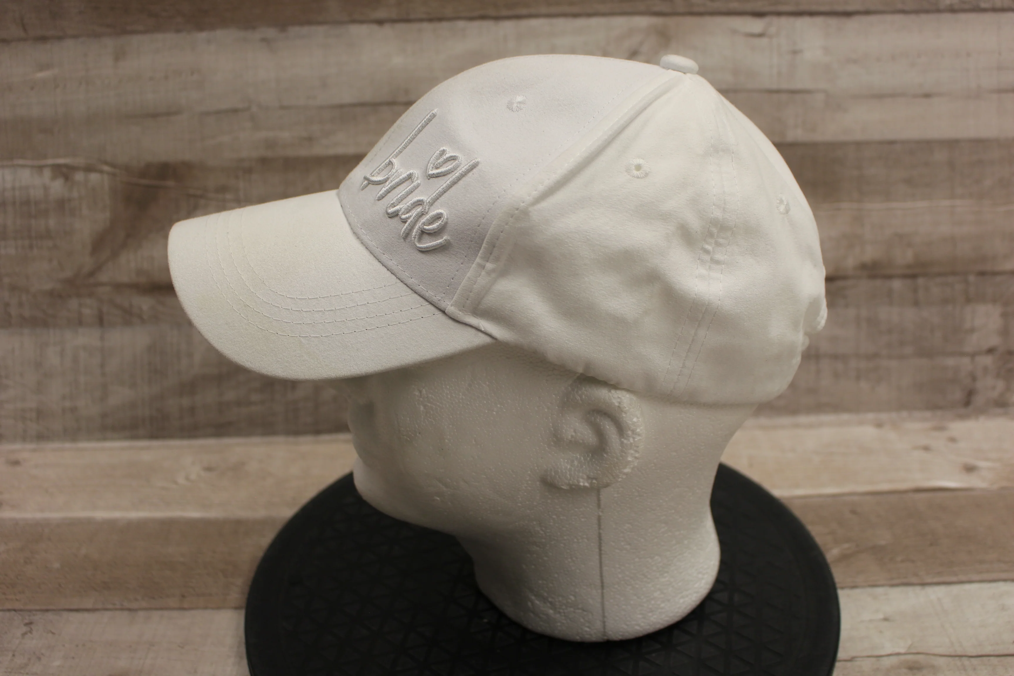 Miss To Mrs Bride Baseball Cap Hat -White -Used - Image 3