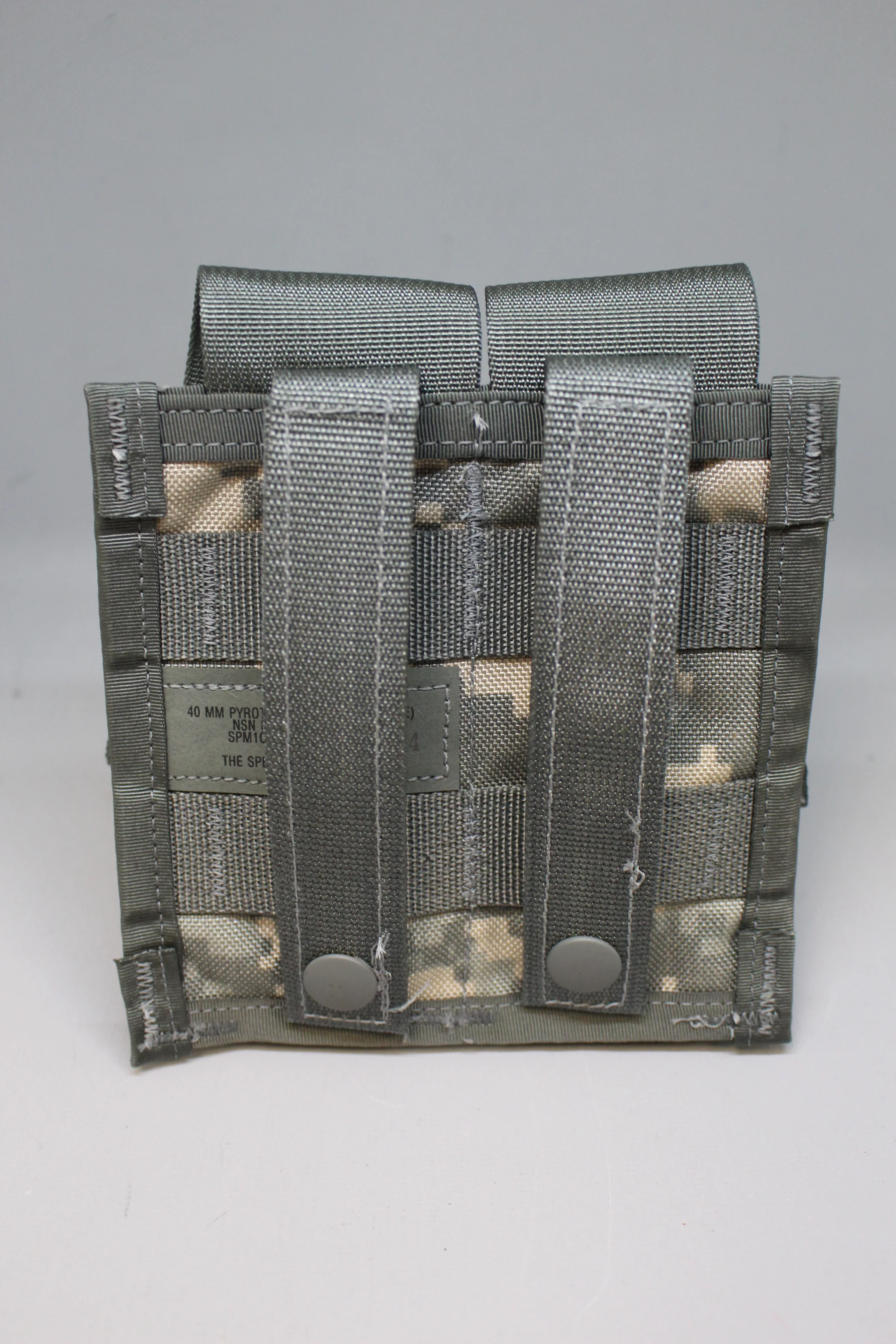 Molle II ACU 40mm Pyrotechnic Pouch (Double) - 8465-01-524-7636 - Used - Image 2