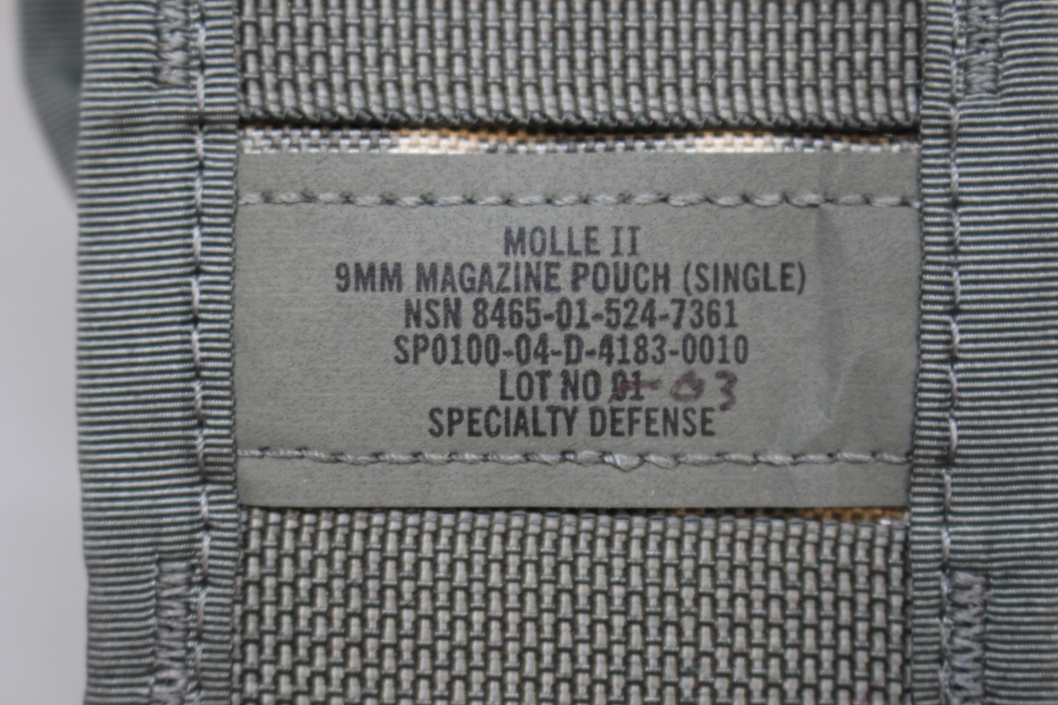 Molle II ACU 9mm Magazine Pouch (Single) - 8465-01-524-7361 - Used - Image 3