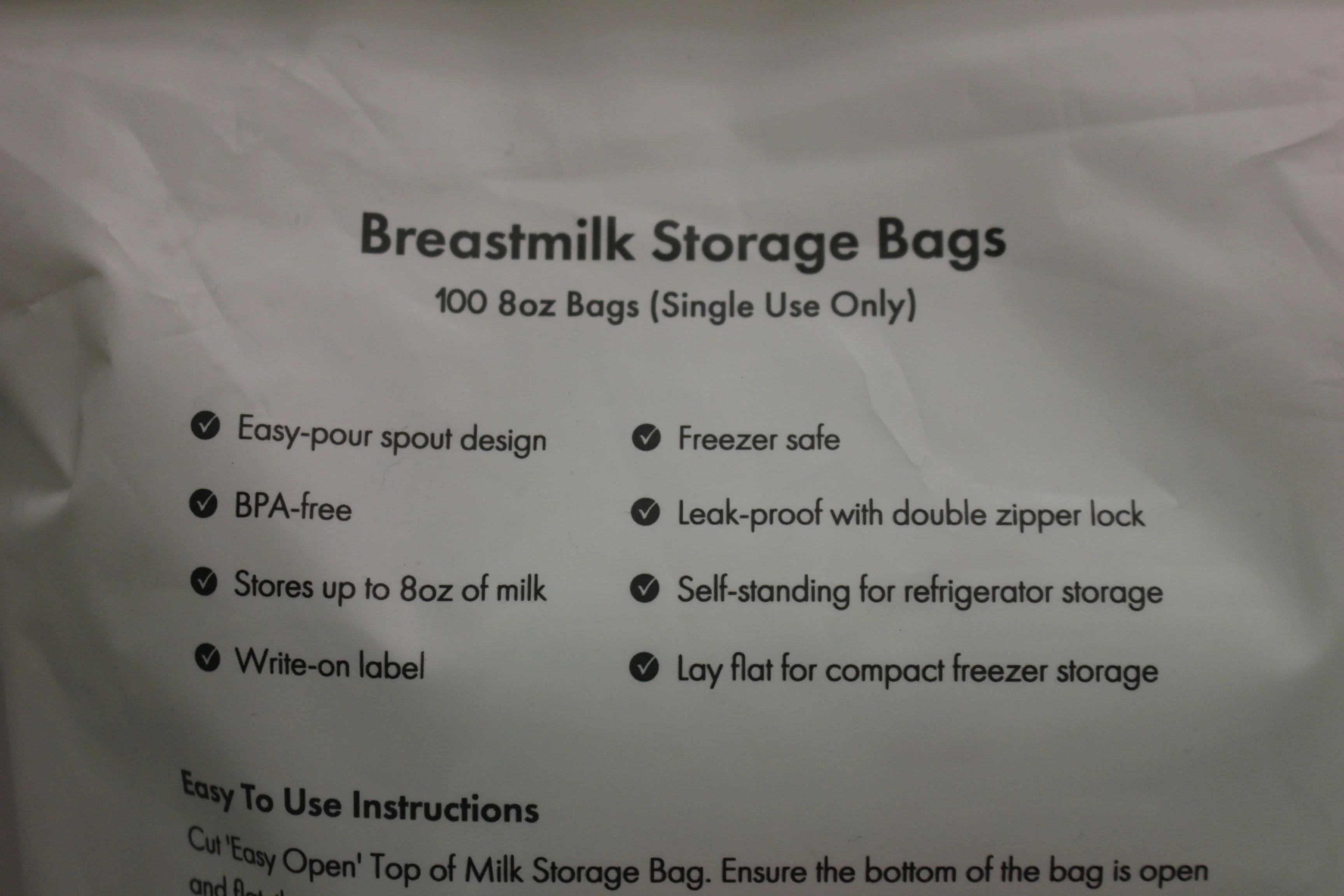 Motif Medical Breastmilk Storage Bags - 100 Count - New - Image 3