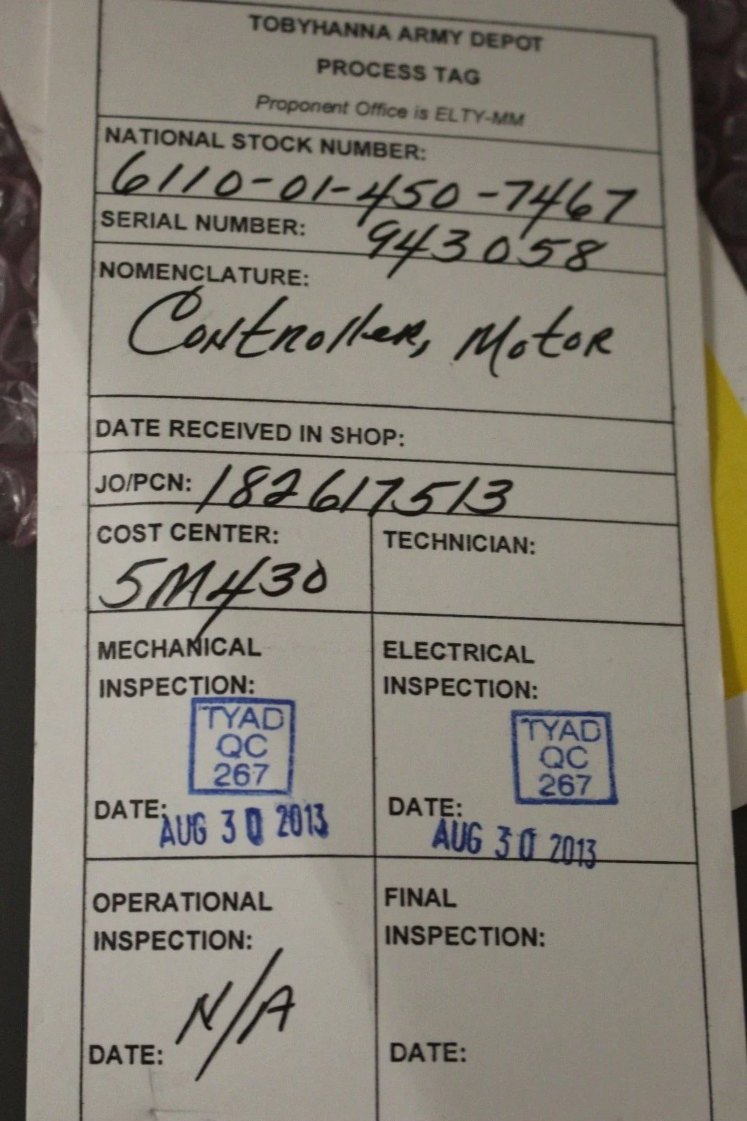Motor Controller, NSN 6110-01-450-7467, P/N 13229E6670-1 - Image 11