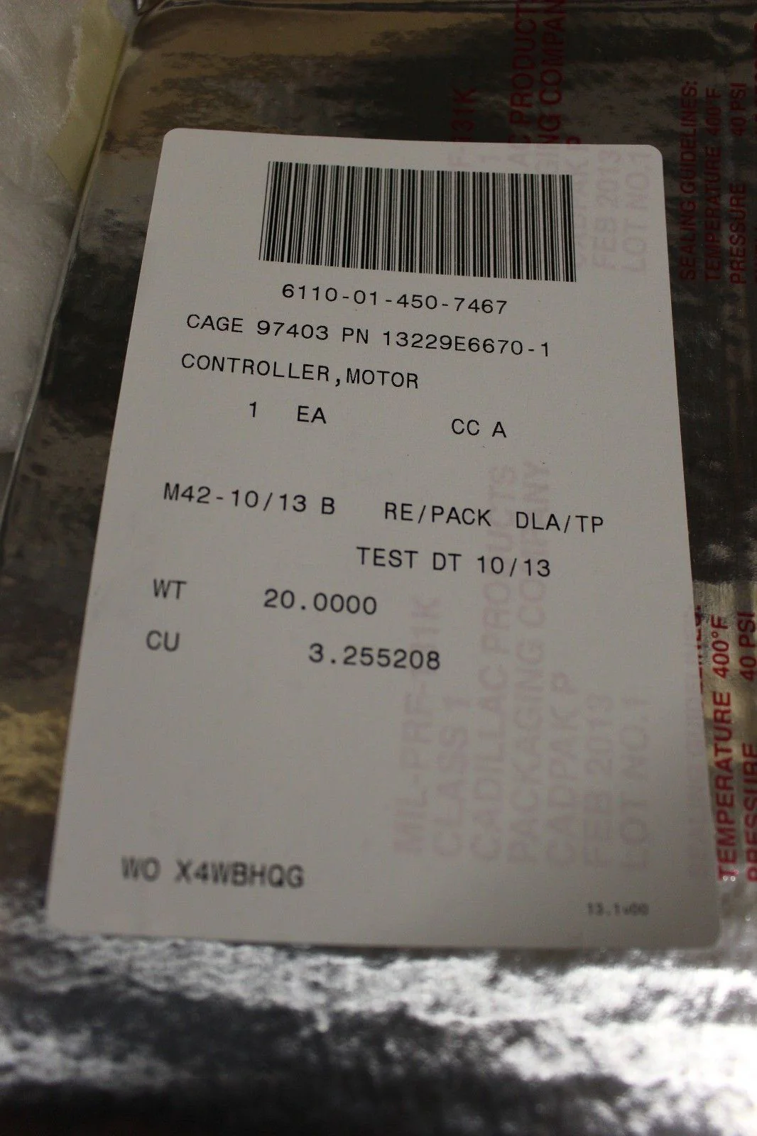 Motor Controller, NSN 6110-01-450-7467, P/N 13229E6670-1 - Image 8