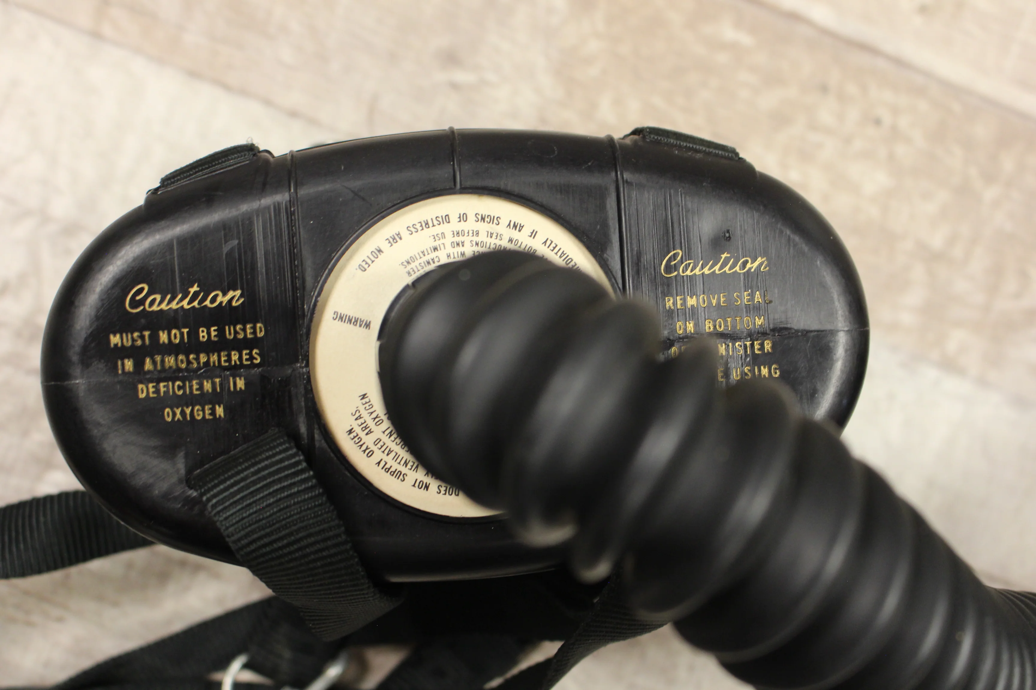 MSA Supersize Gas Mask with Breathing Tube, Harness, & Canister - Image 6