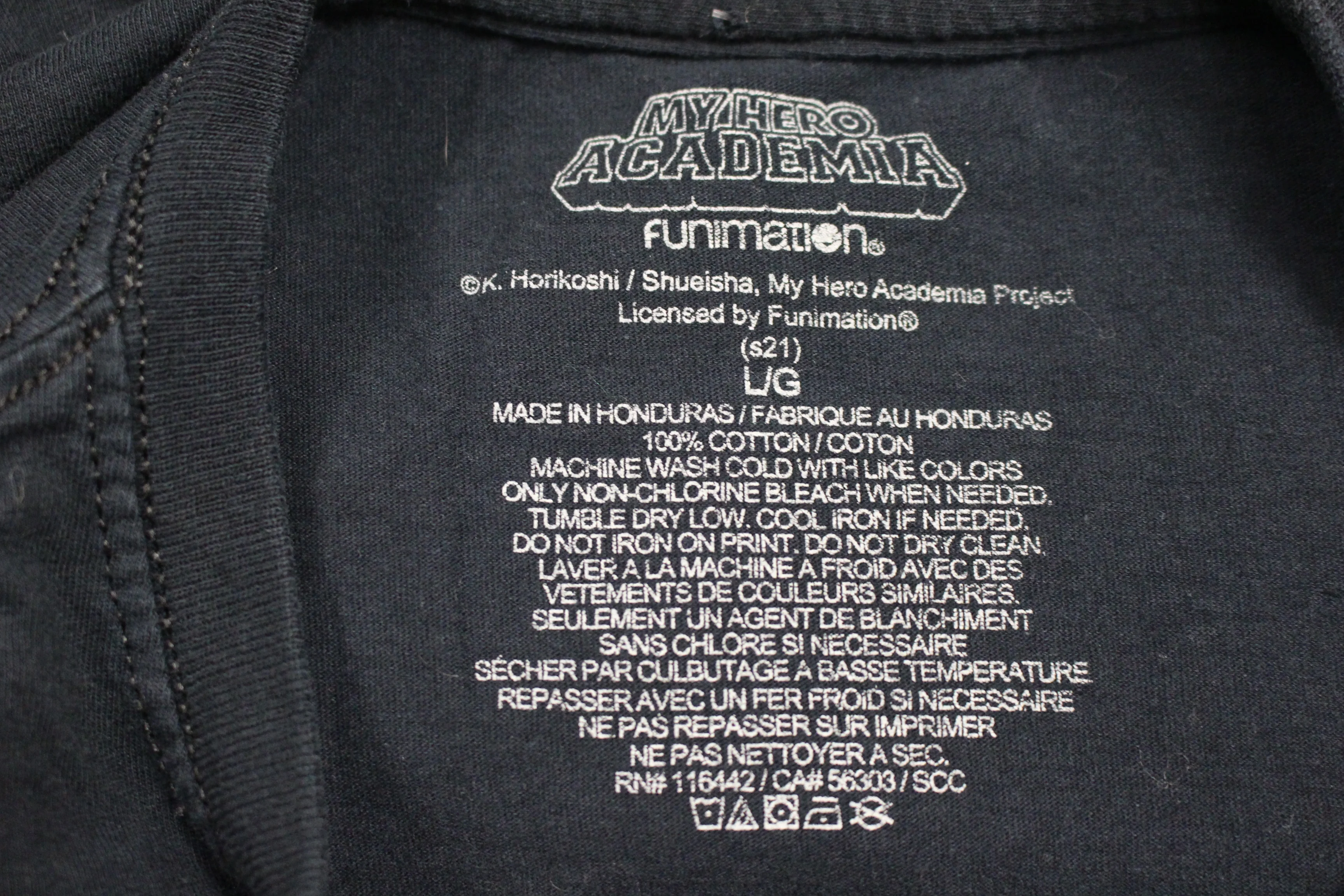 My Hero Academia Unisex T Shirt Size Large -Used - Image 3