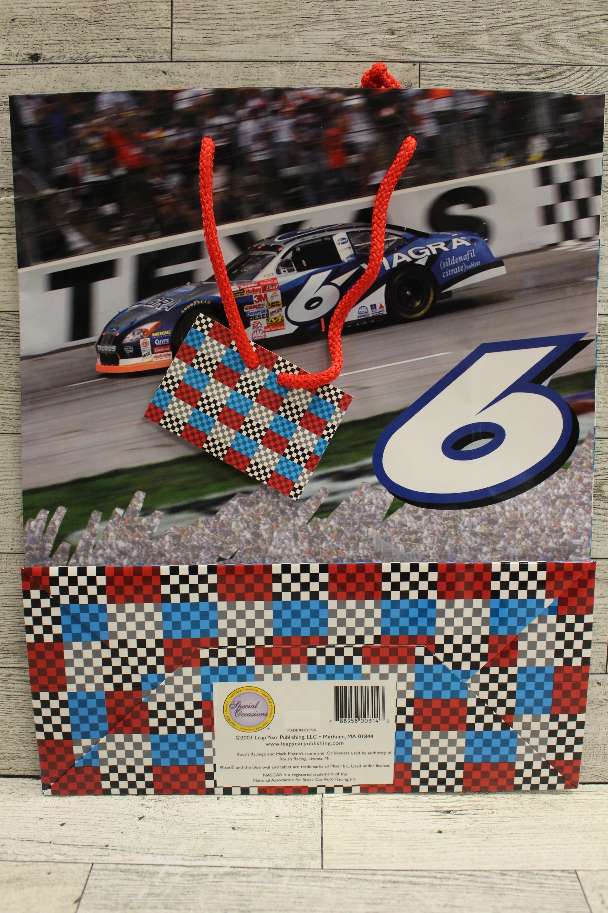 Nascar Mark Martin Gift Bag - Set of 3 - 12" x 9" x 4" - New - Image 5