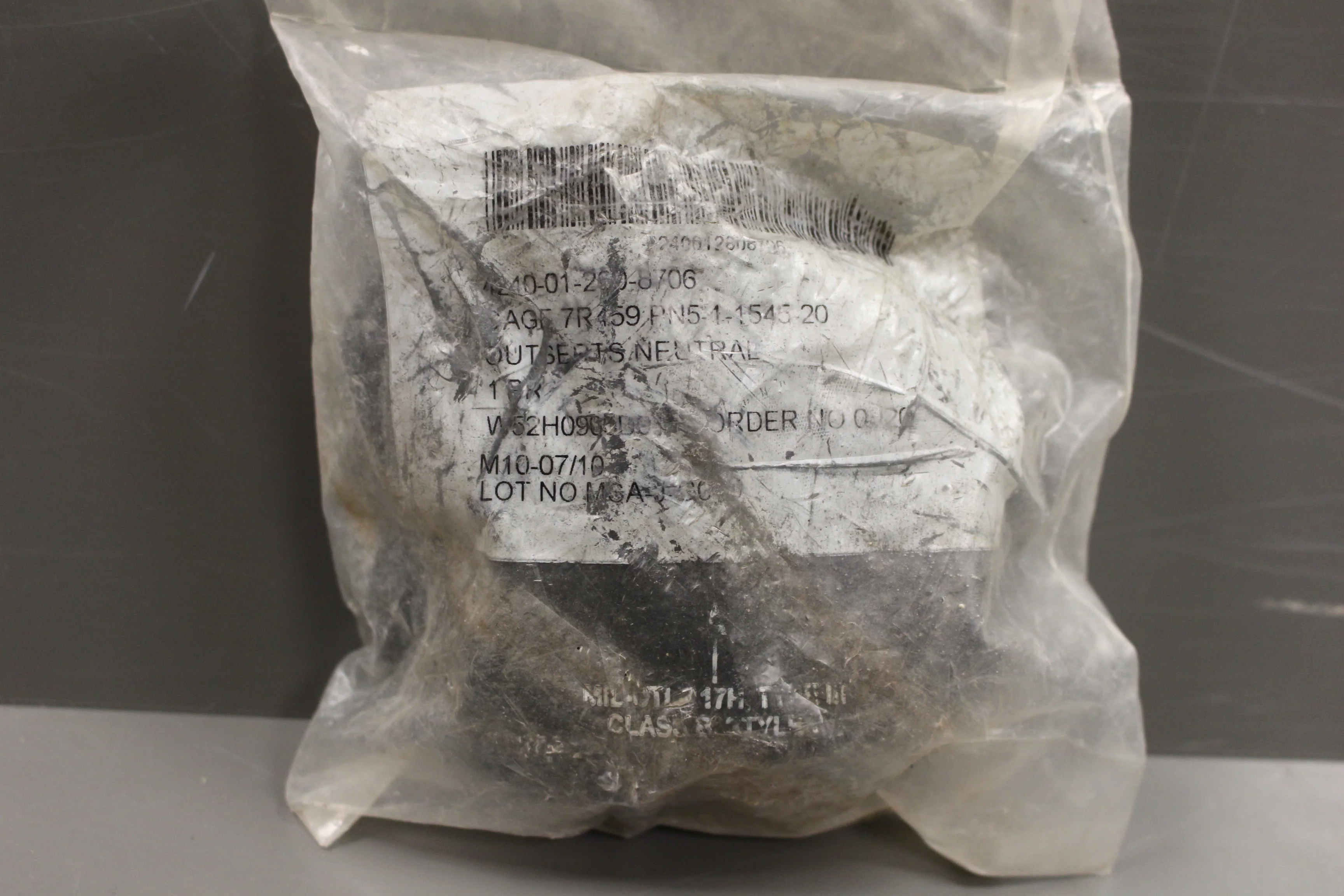 Neutral Gray Outsert Set - 4240-01-260-8706 - PN 5-1-1545-20 - New