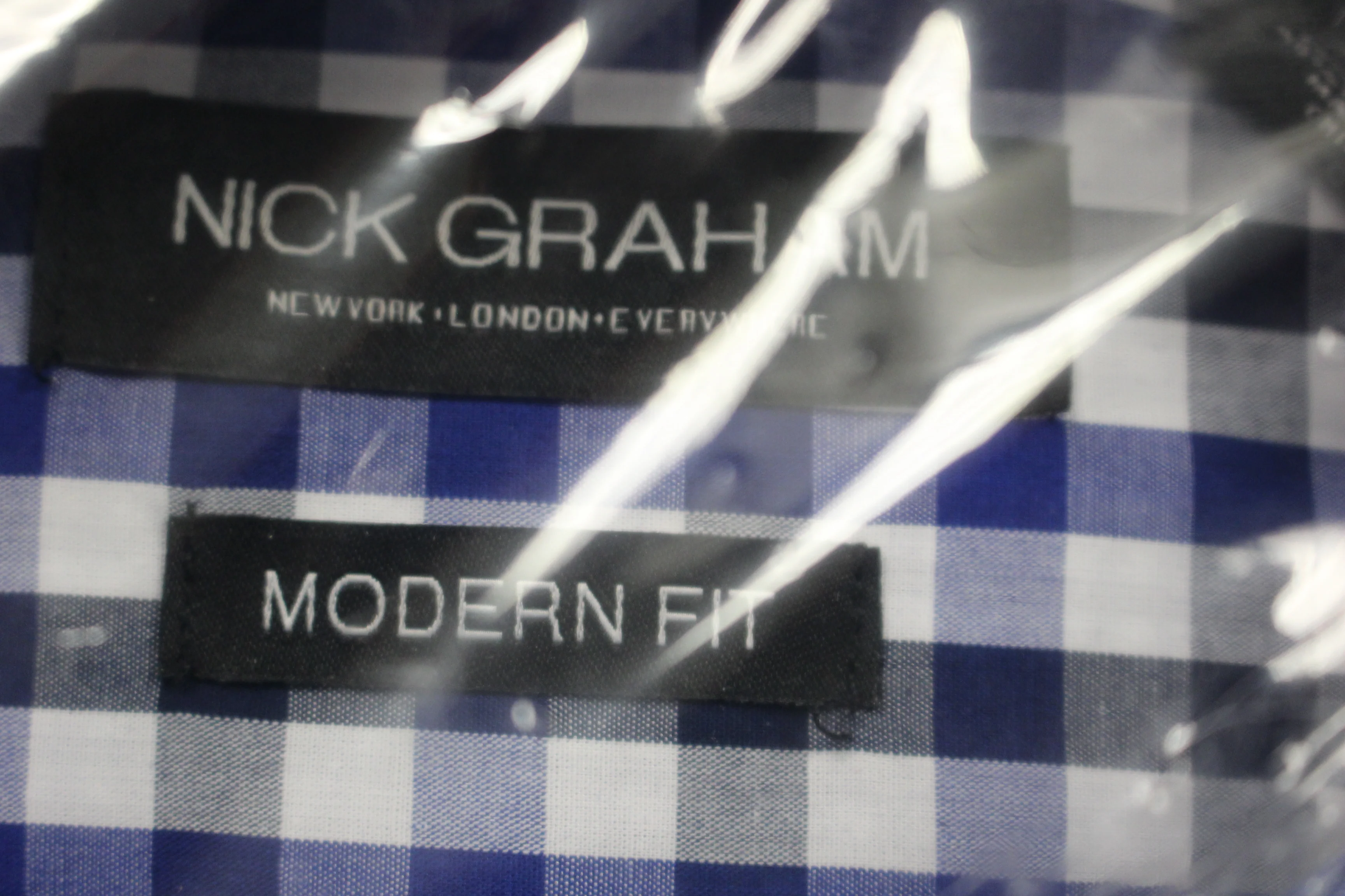 Nick Graham Men's Modern Fit Dress Shirt, S/P 14.5-15/32-33, New - Image 3