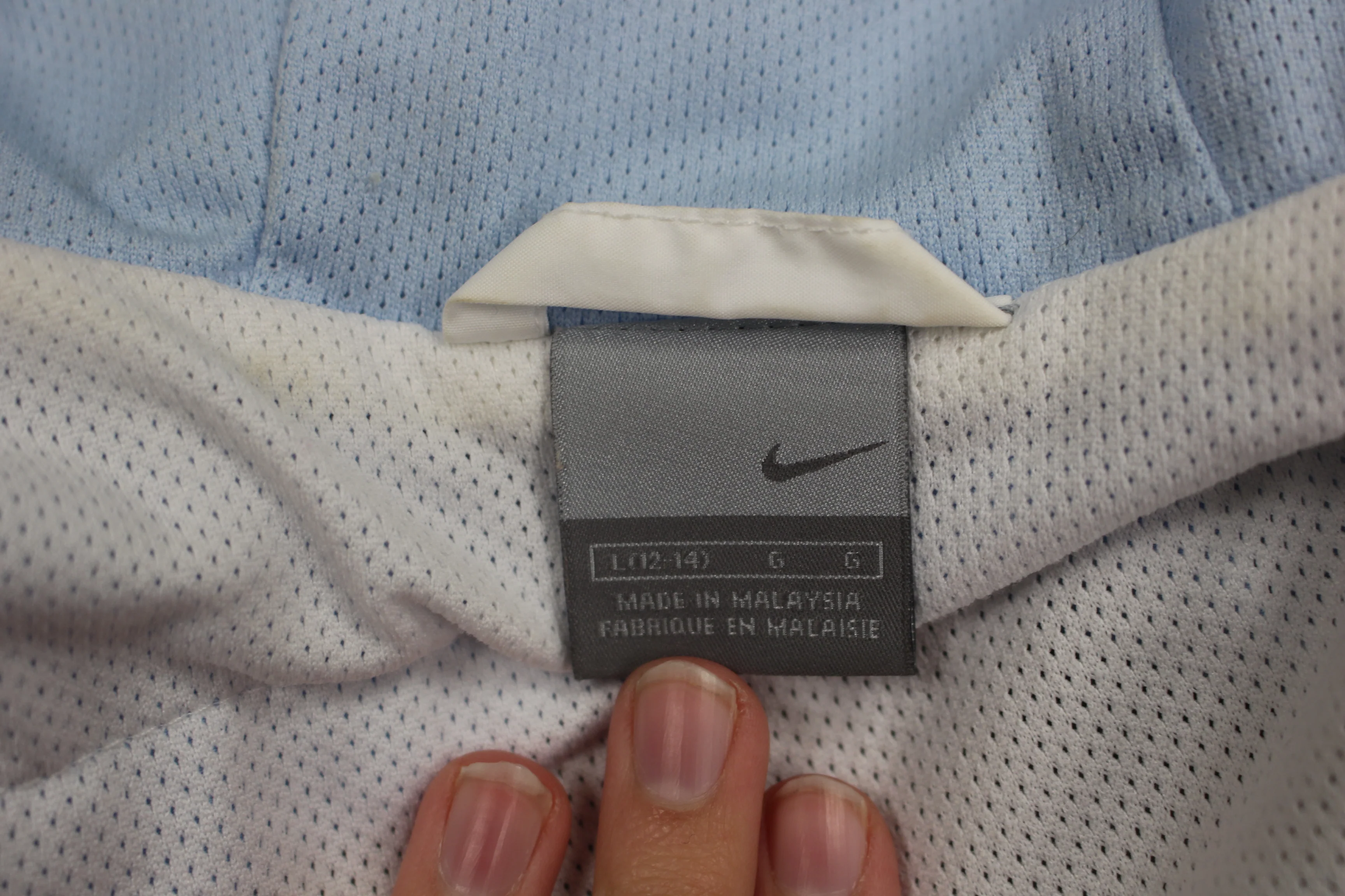 NIKE Womens Zip Up Jacket, Large (12 - 14), White/Blue - Image 5