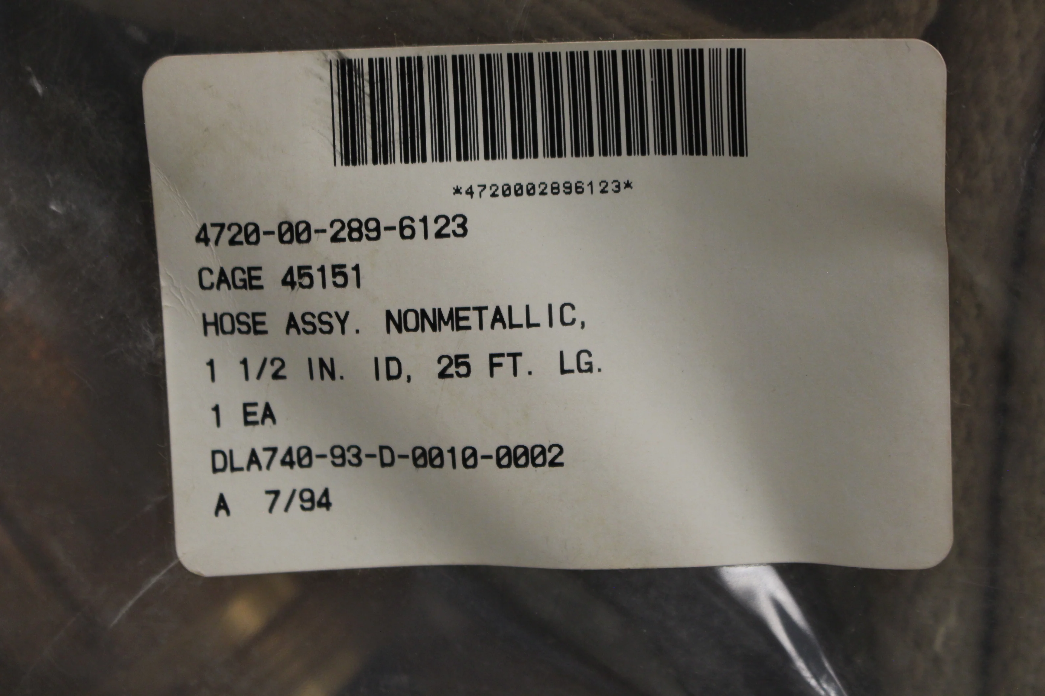 Nonmetallic Hose Assembly - 4720-00-289-6123 - New - Image 2