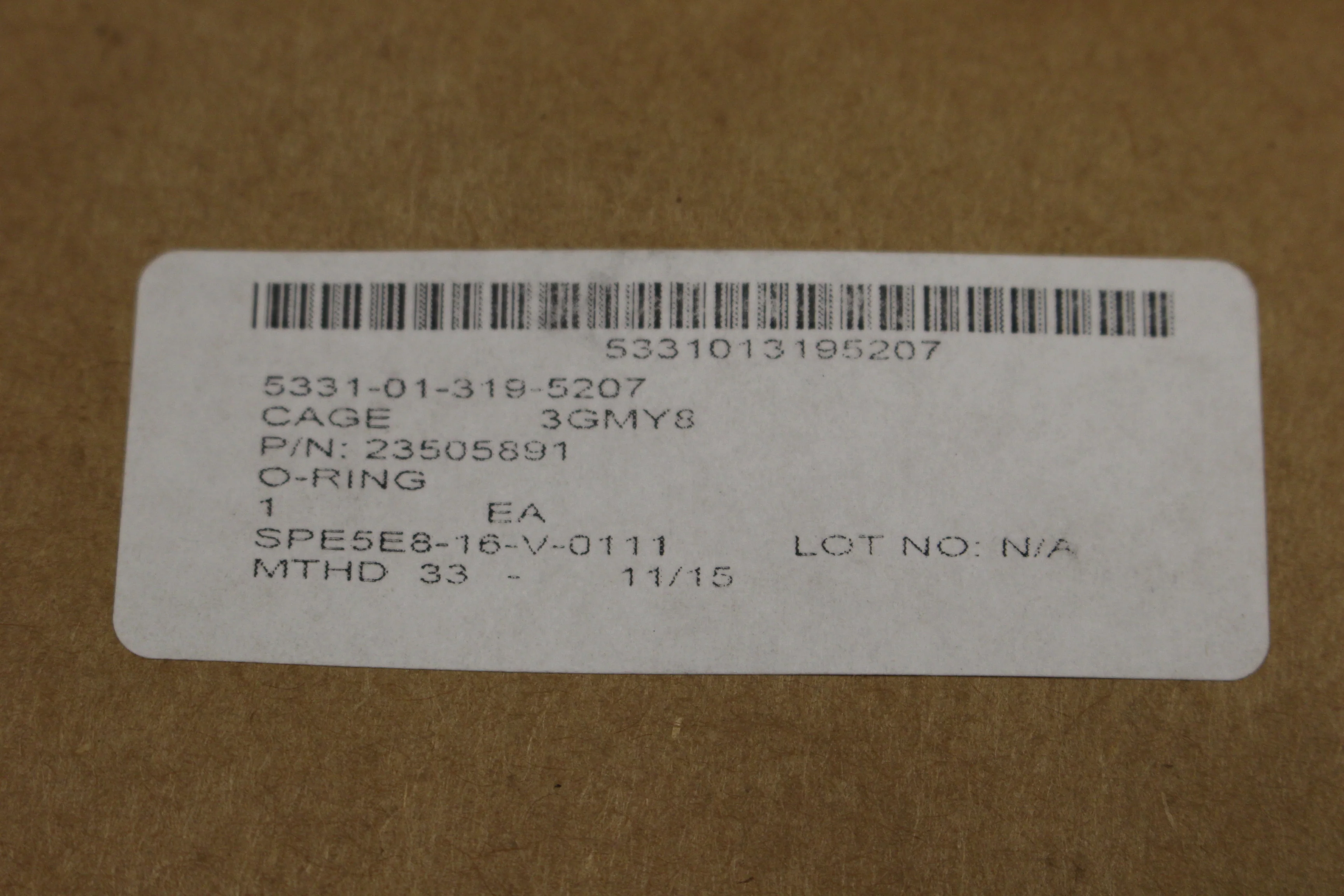 O-Ring, 5331-01-319-5207, P/N 23505891, New! - Image 2