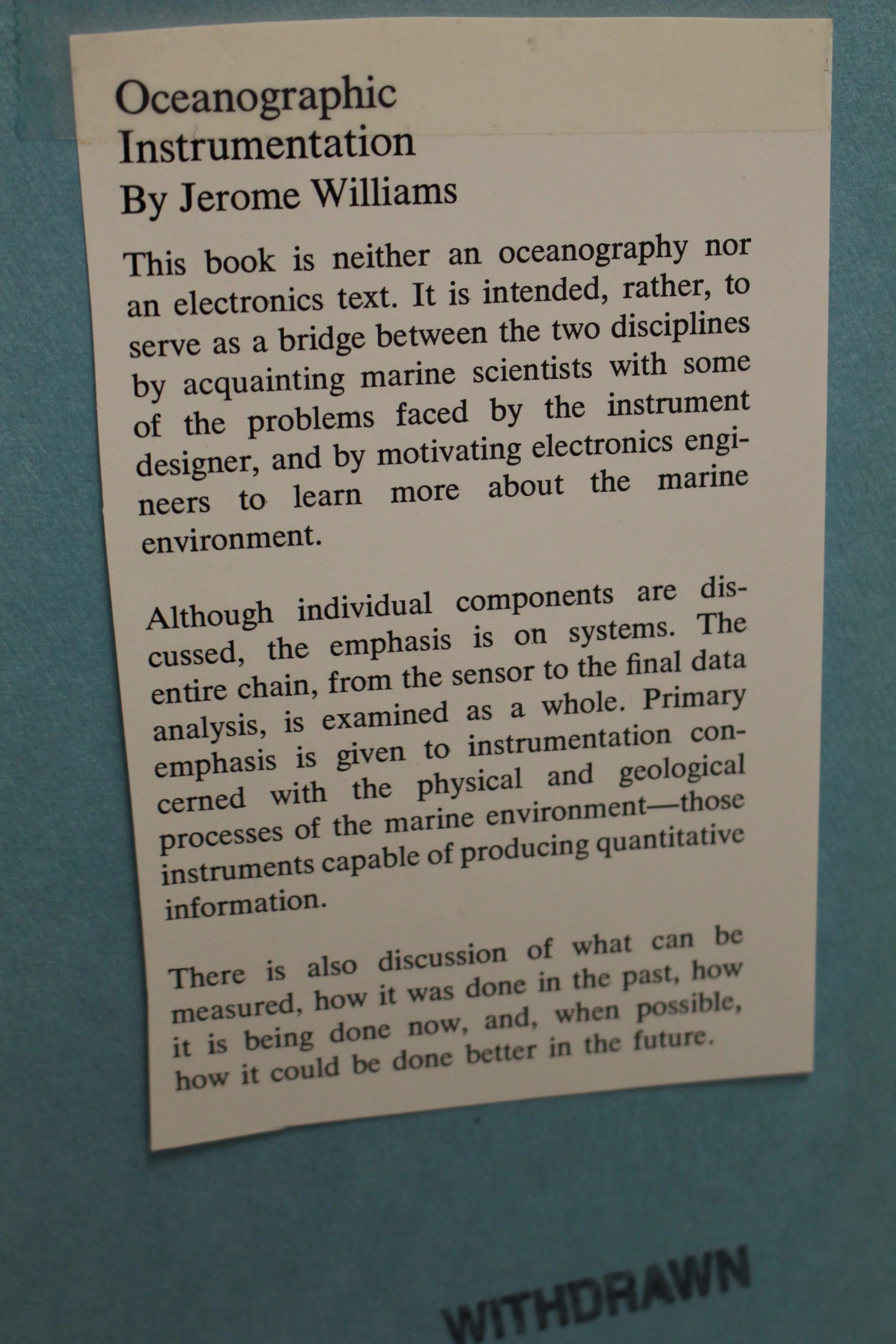 Oceanographic Instrumentation by Jerome Williams - Image 2
