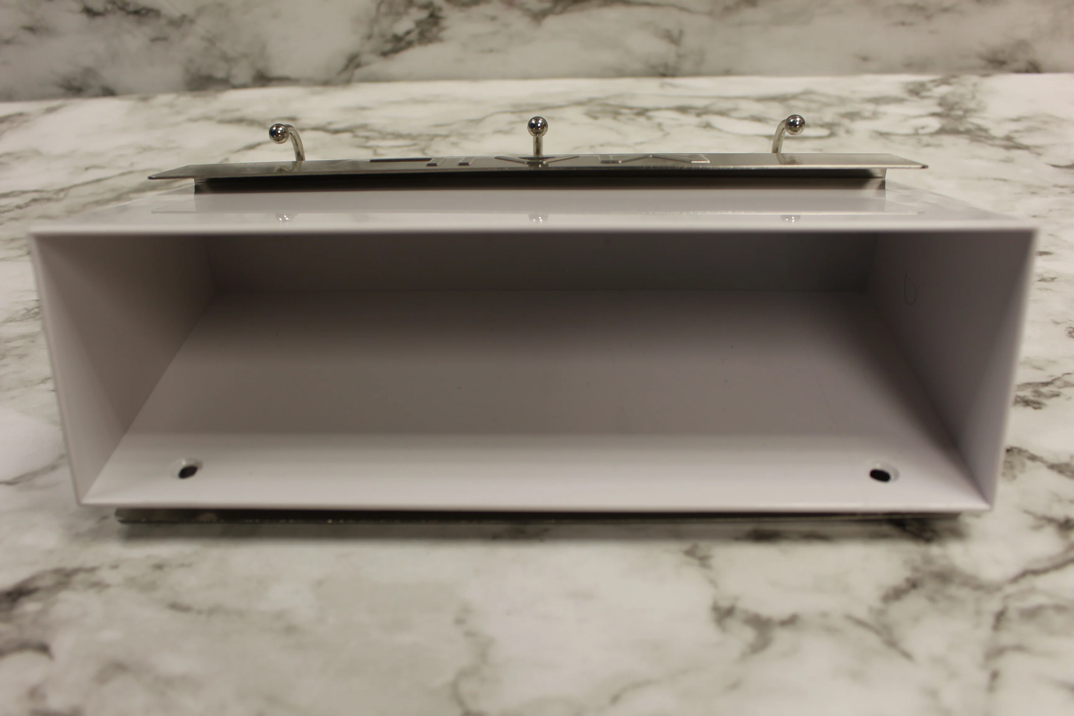 Office Work Mailbox With Hooks For Keys Keychains -Silver -New - Image 3