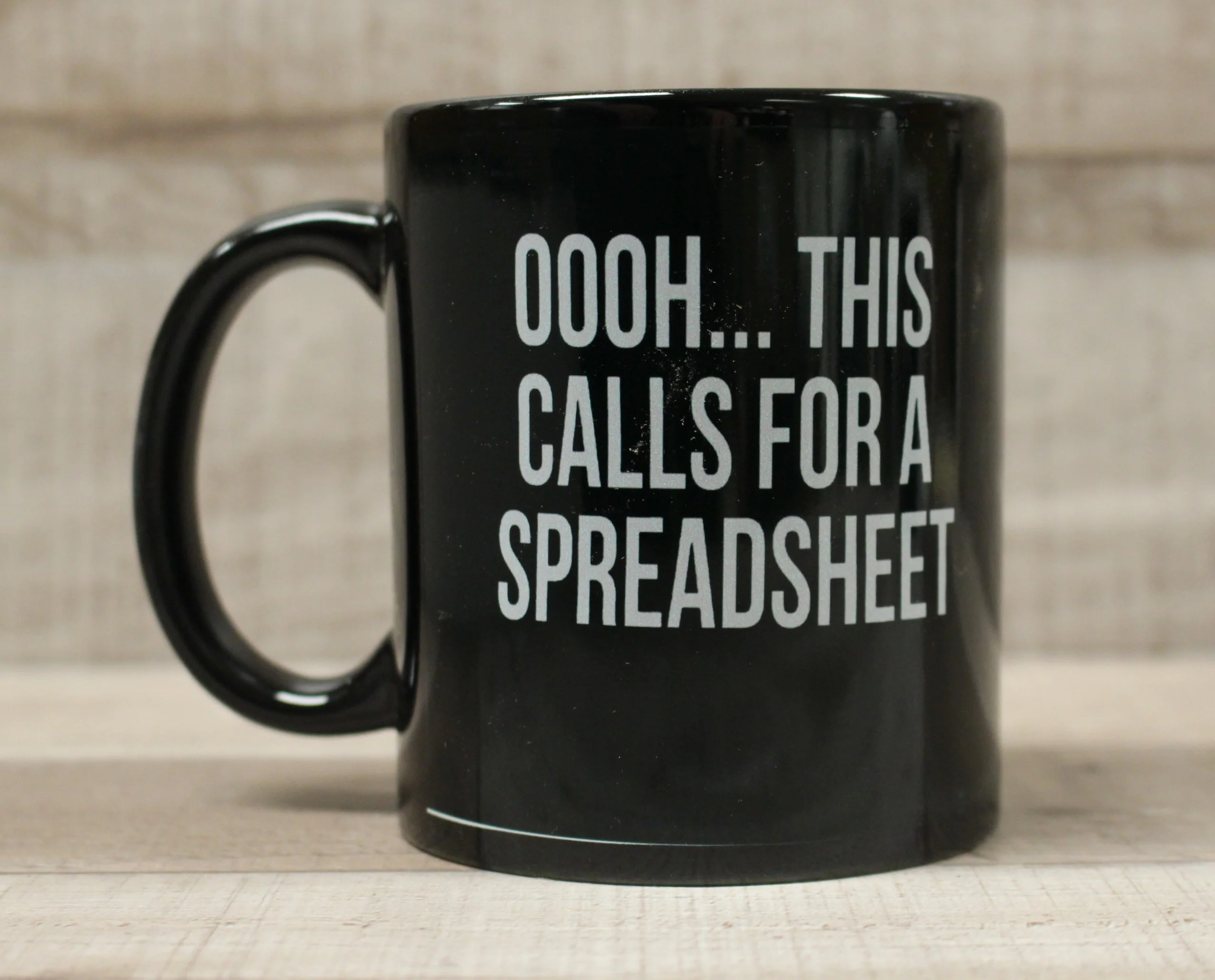 Oooh This Calls For A Spreadsheet Office Work Funny Coffee Mug Cup -New