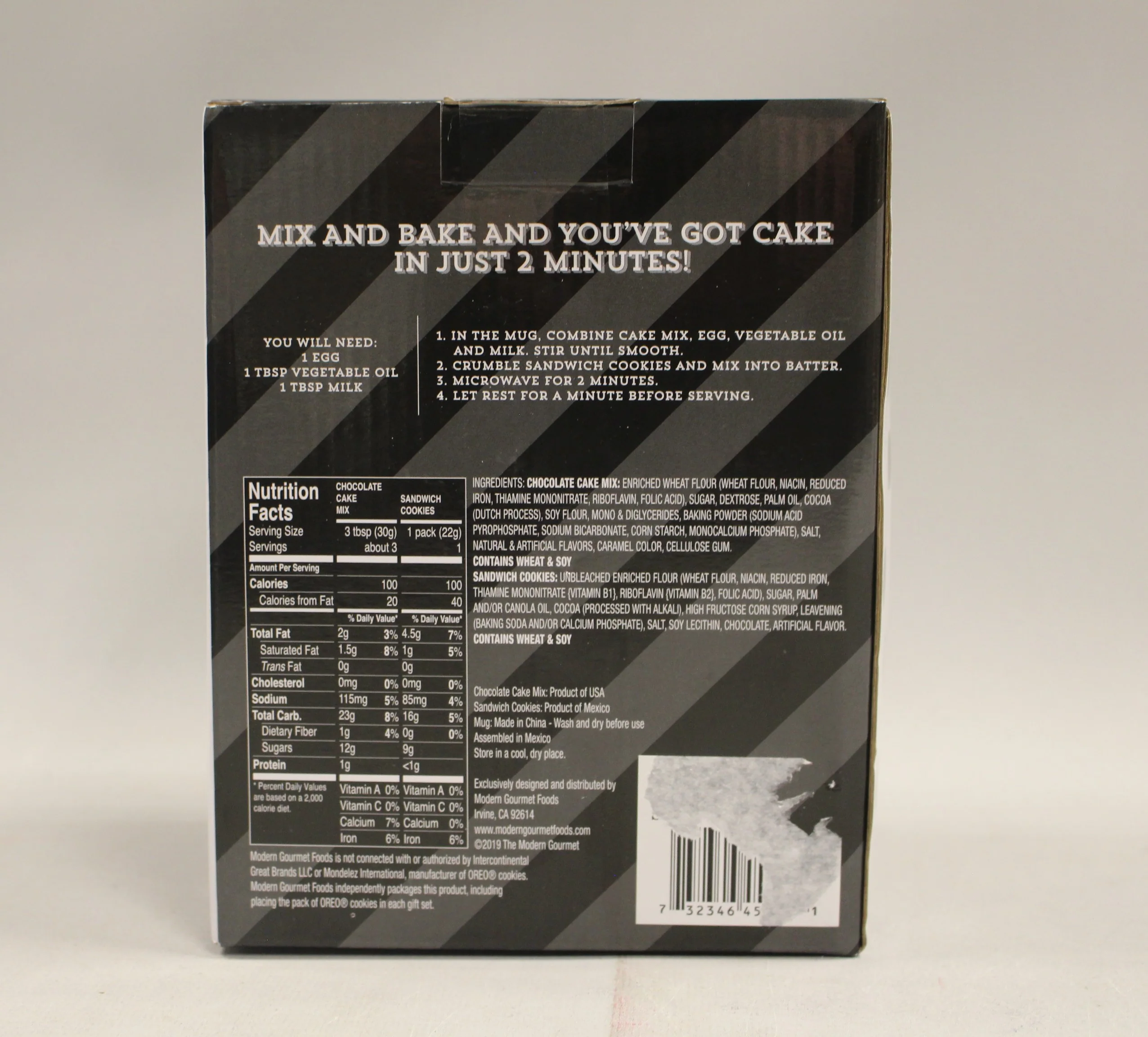 Oreo Mug Cake Gift Set - Chocolate - New - Image 2