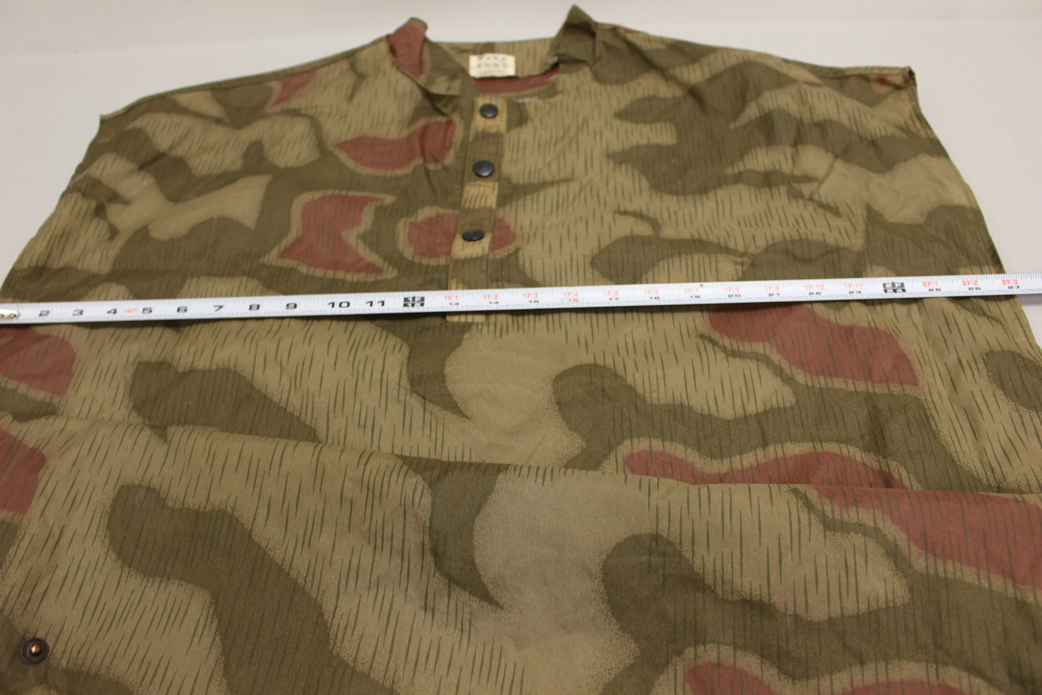 Original German Border Police BGS Poncho - Tan & Water Swamp Camo - Used - Image 7