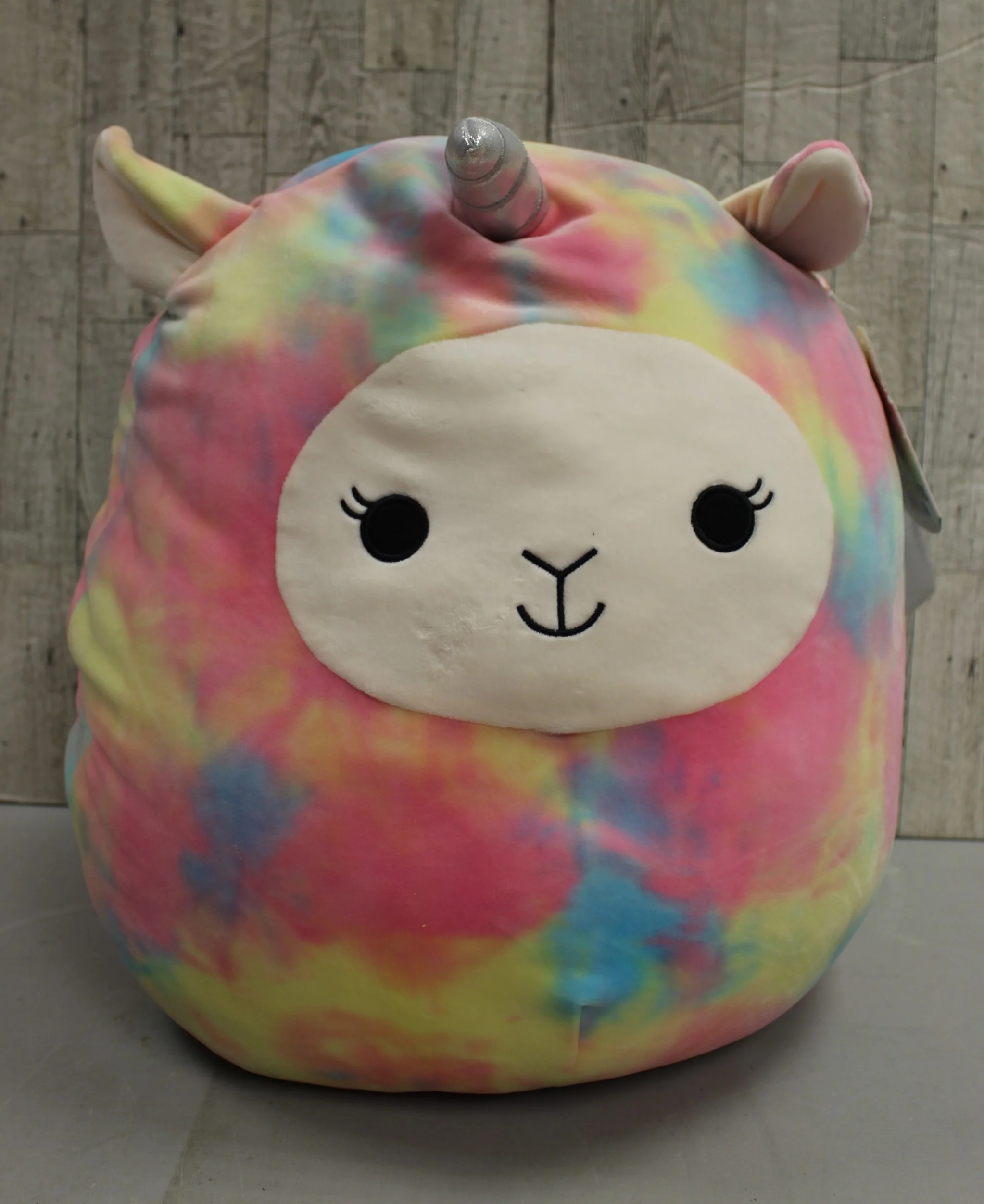 Original Squishmallow - Lucy-May - Llama Pegacorn Rainbow - 16" Tall - Used