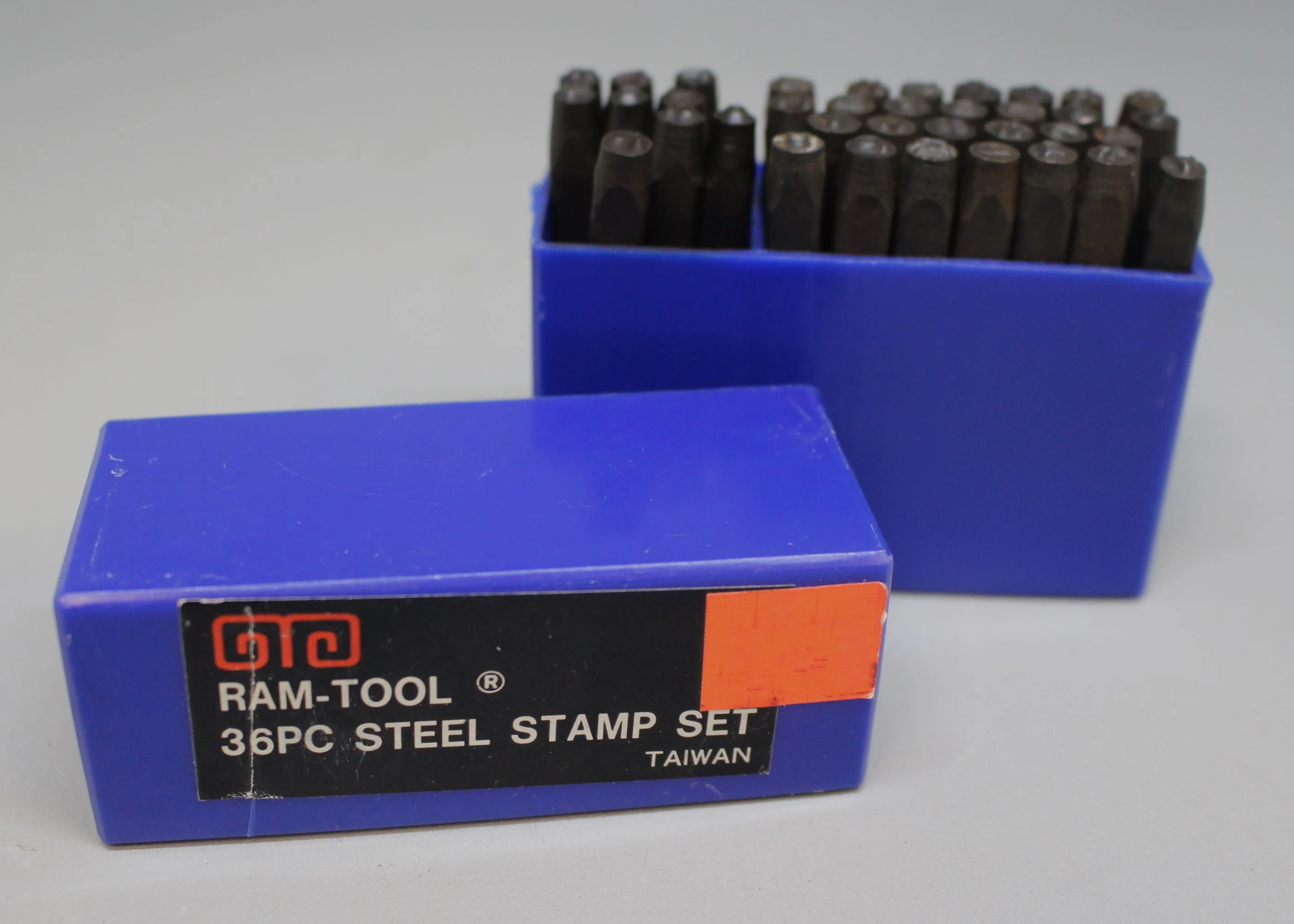 OTO Ram Tool Letters & Numbers Steel Stamp Set - 1/8" - 36 Piece - Used