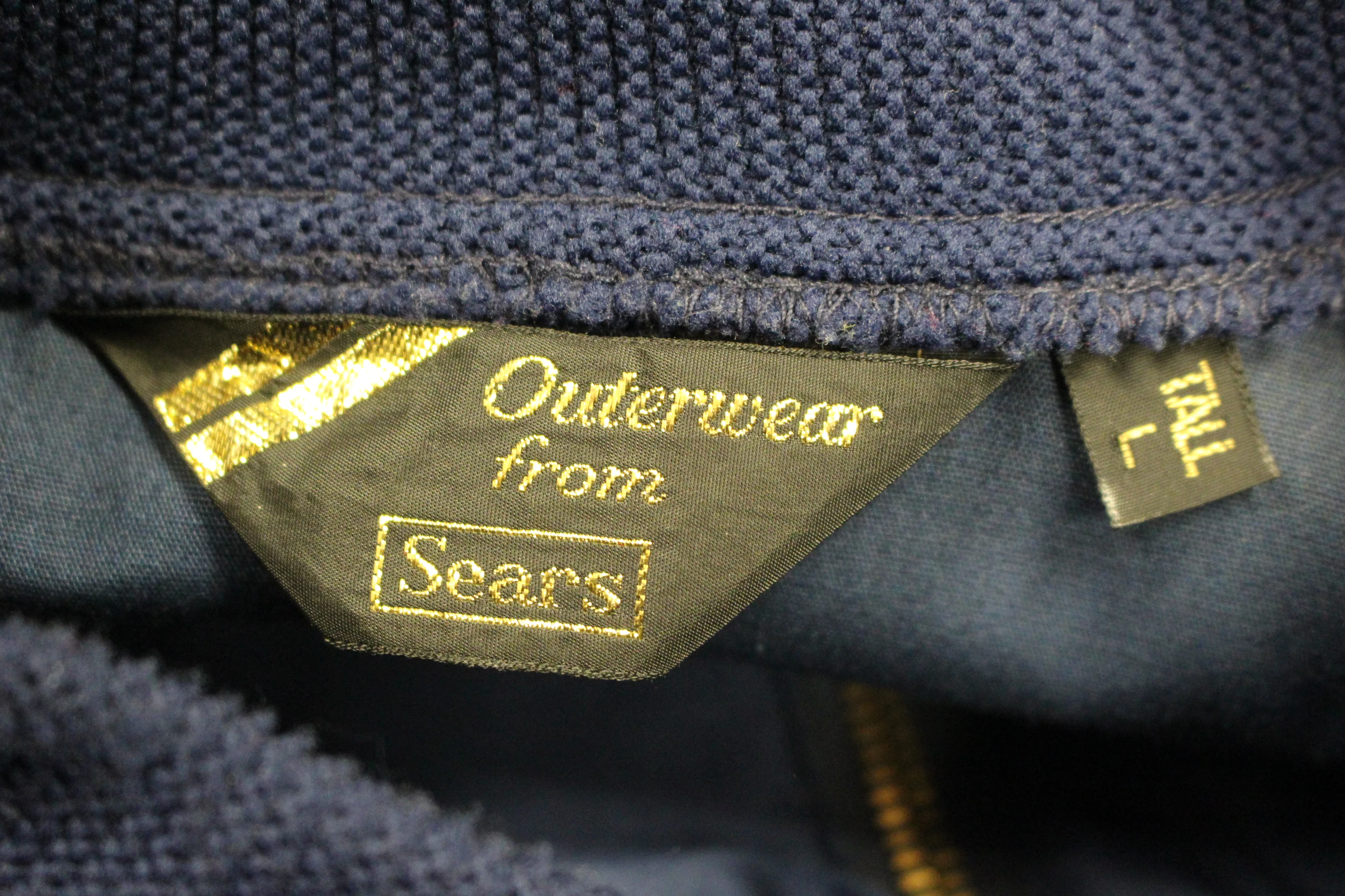 Outwear From Sears Men's Zip Up Jacket - Size Large Tall - Blue - Used - Image 3