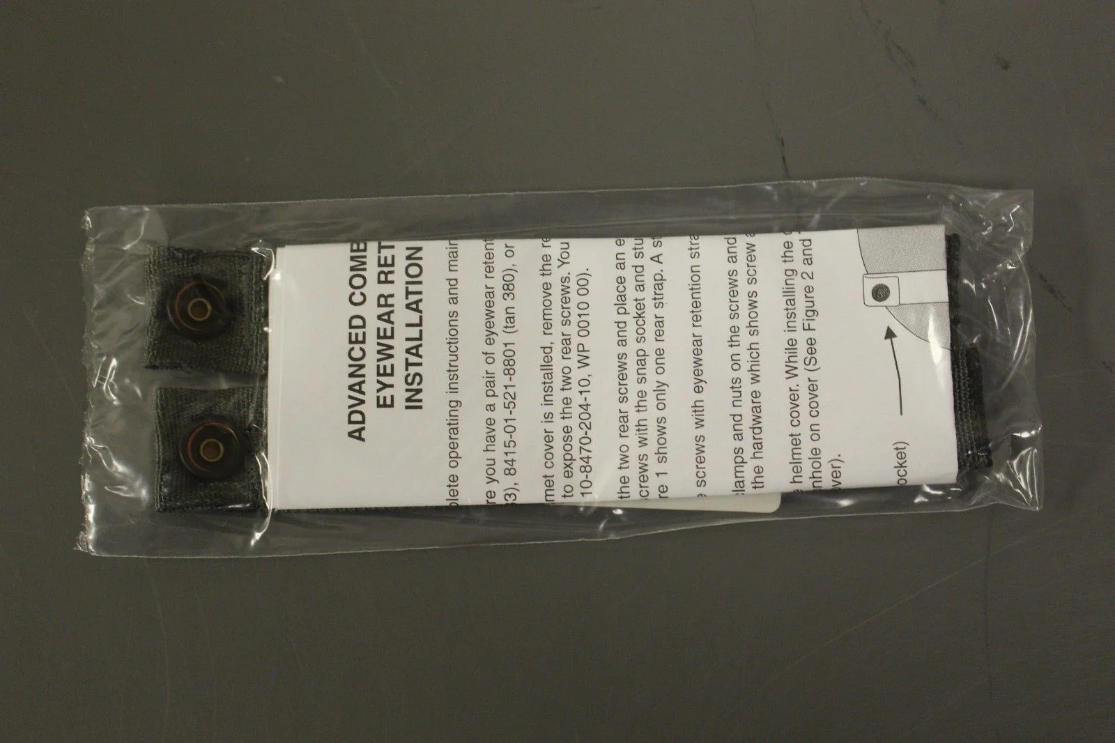 Pack of 10 ACH Eyewear Retention Straps, Foliage Green NSN 8415-01-521-8802, New - Image 4
