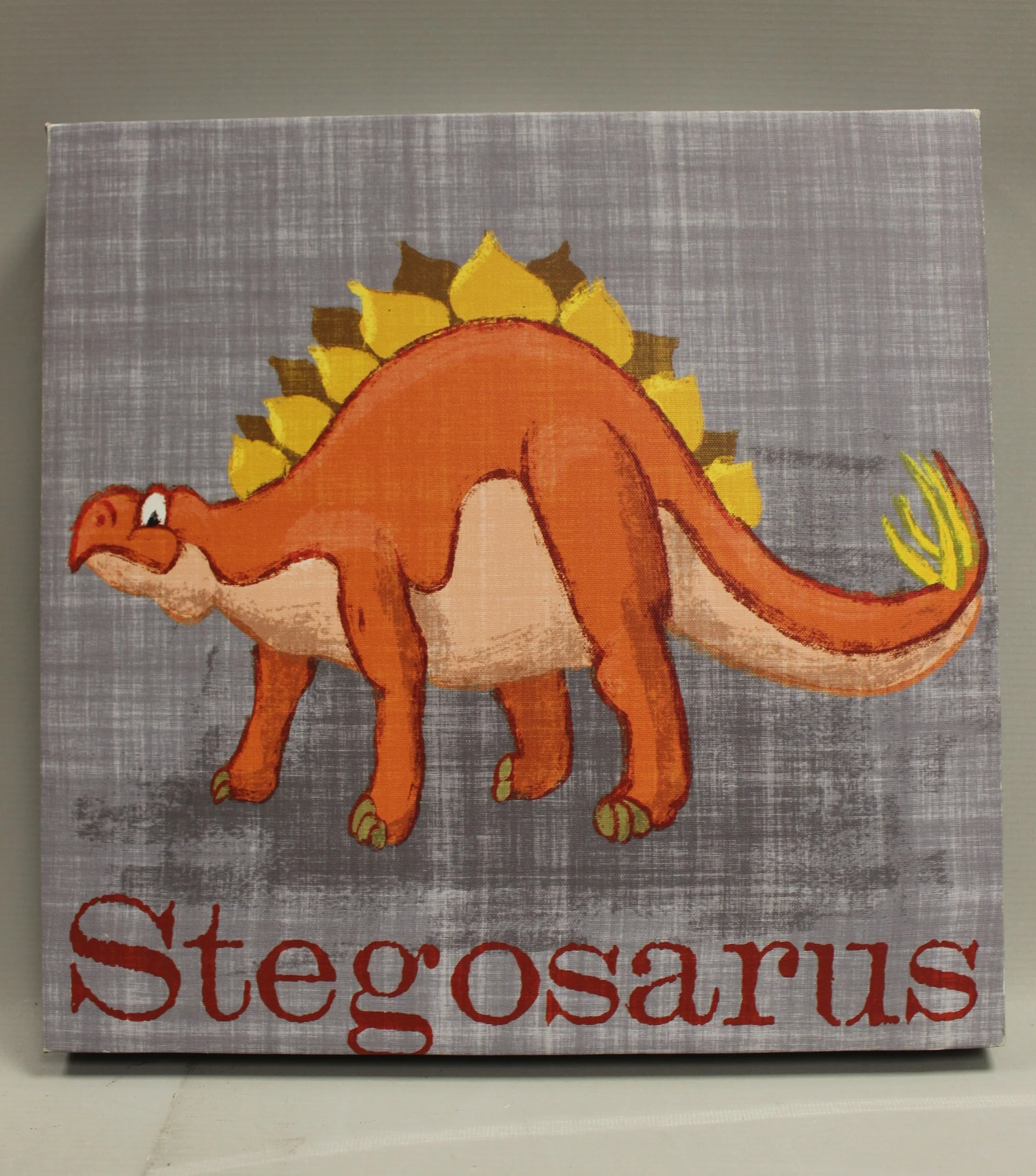Pack of 2 Dinosaur Room Wall Art Decor Signs - Stegosaurus Triceratops - 12x12 - Image 6