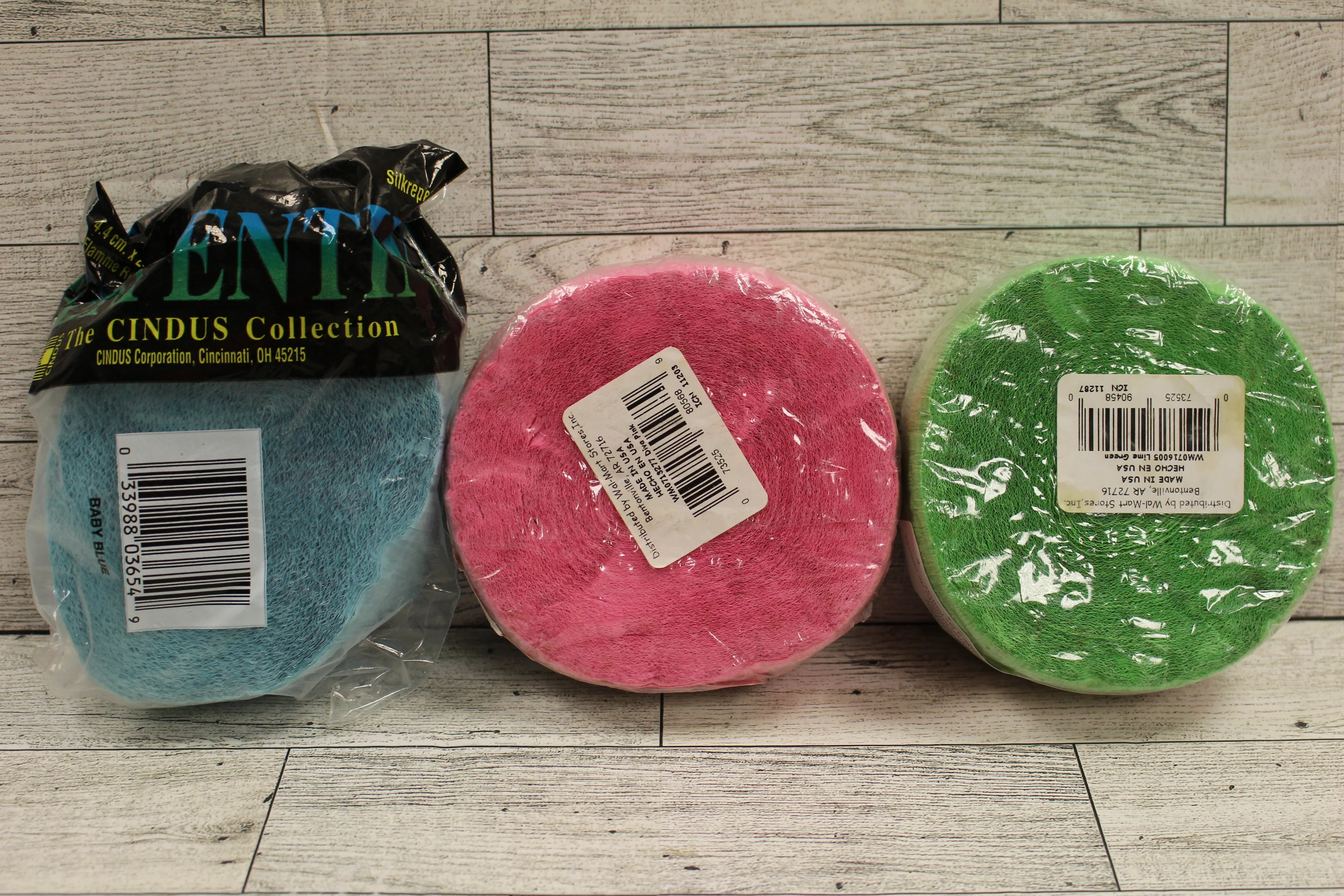 Pack of 3 Party Streamers - Blue, Pink, & Green - New - Image 2