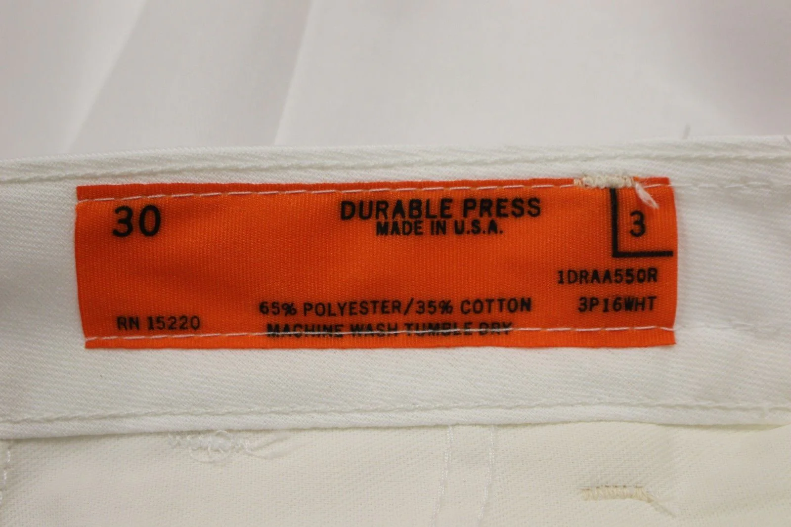 Pack of 6 Men's Medical & Dental Personnel Uniform Trousers, 30x34, White, New - Image 5