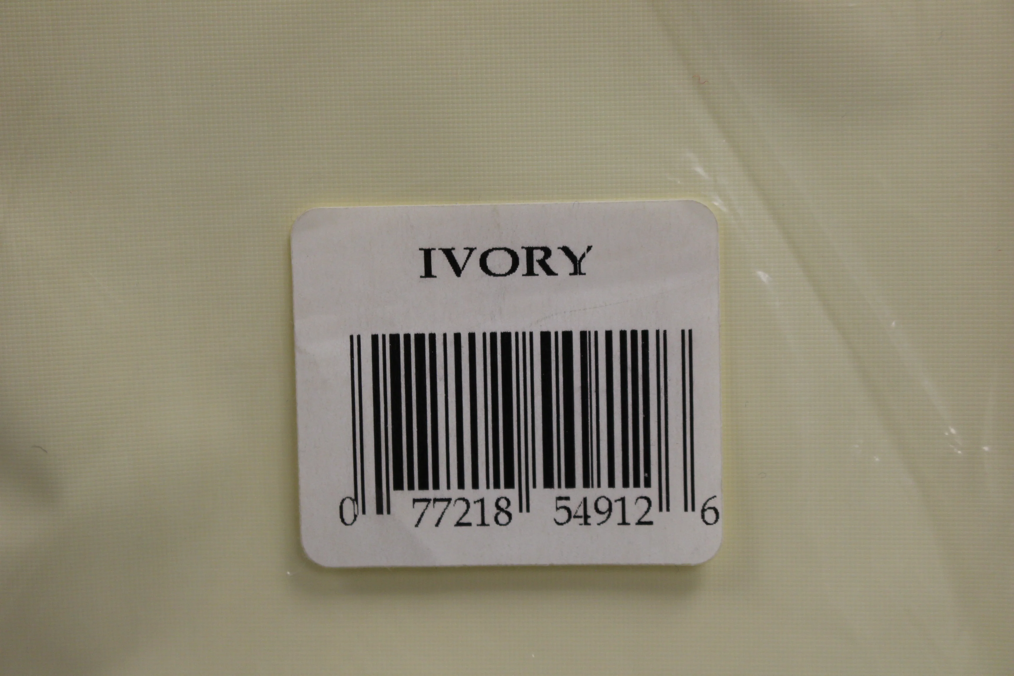 Party Expressions Plastic Tablecover Tablecloth - 54x108 inch - Ivory - New - Image 3