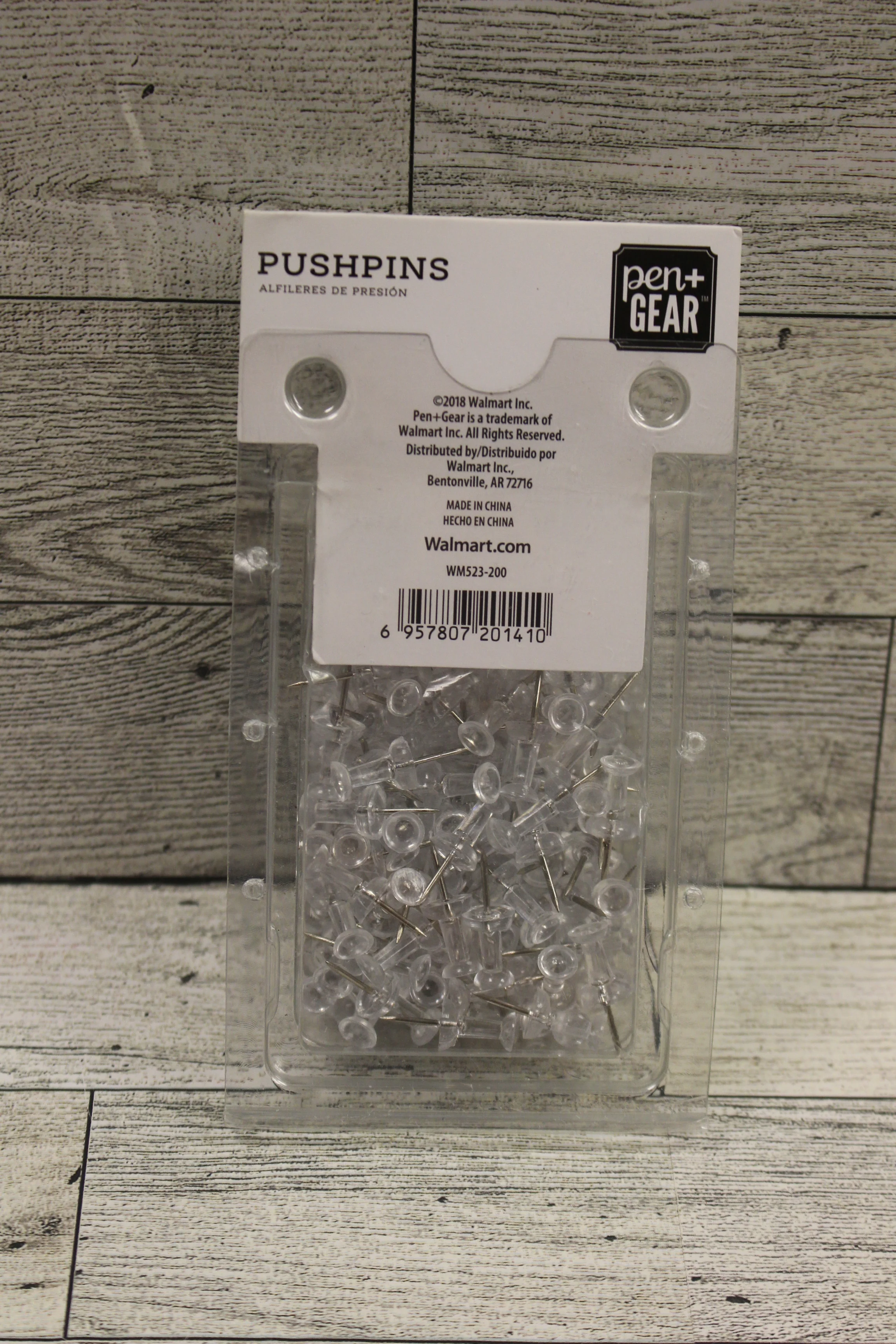 Pen Gear Push Pins - Clear - 200 Count - New - Image 2