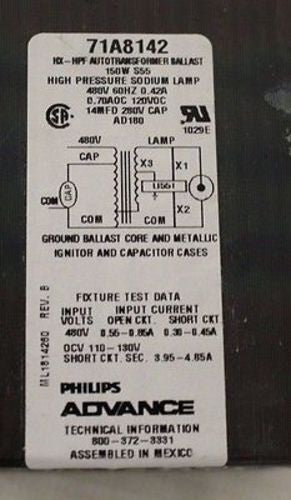 Philips Advance Core & Coil Ballast Kit with Prewired Ignitor, PN 71A8142-001D - Image 4