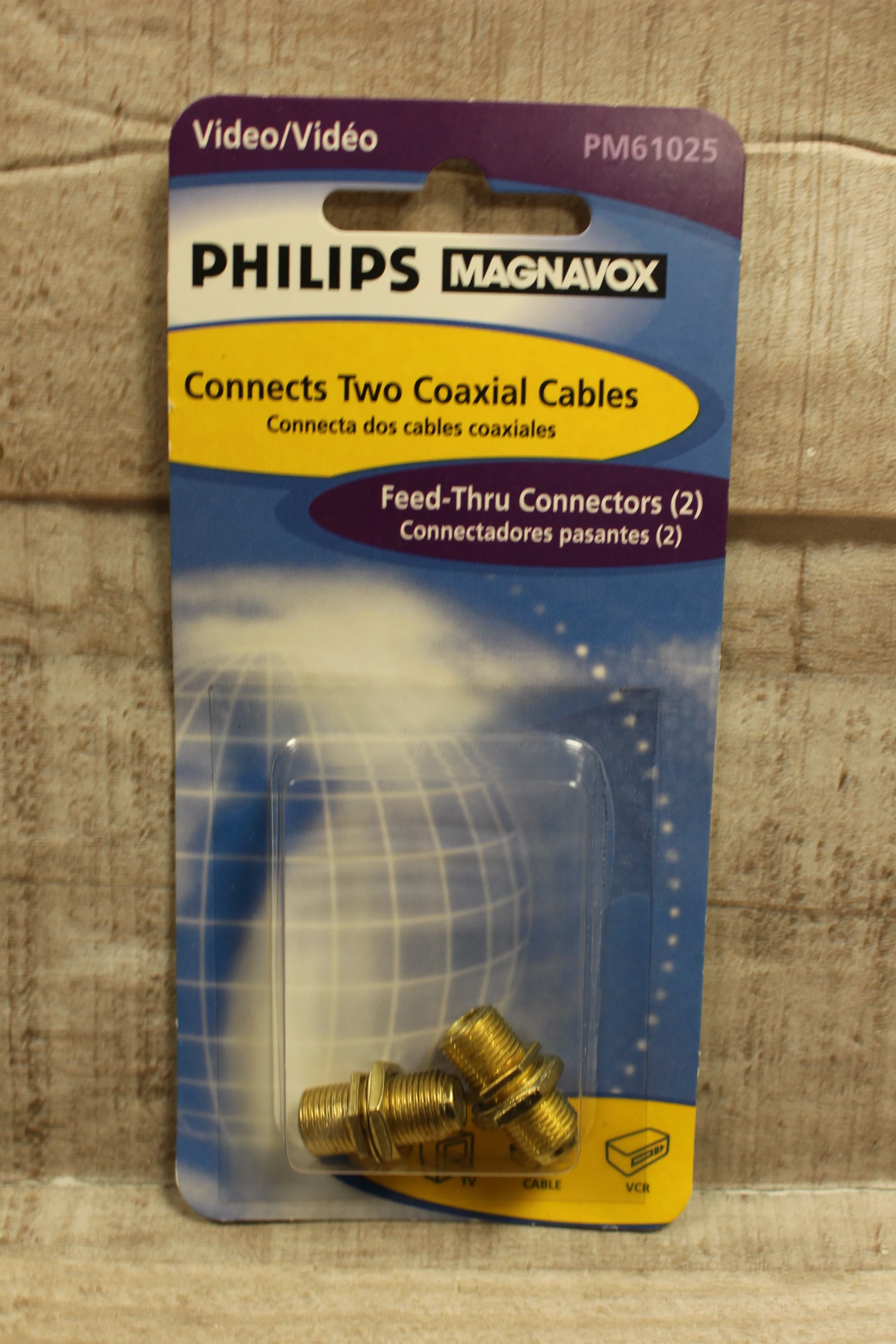 Philips Magnavox PM61025 Feed-Thru Connectors -New