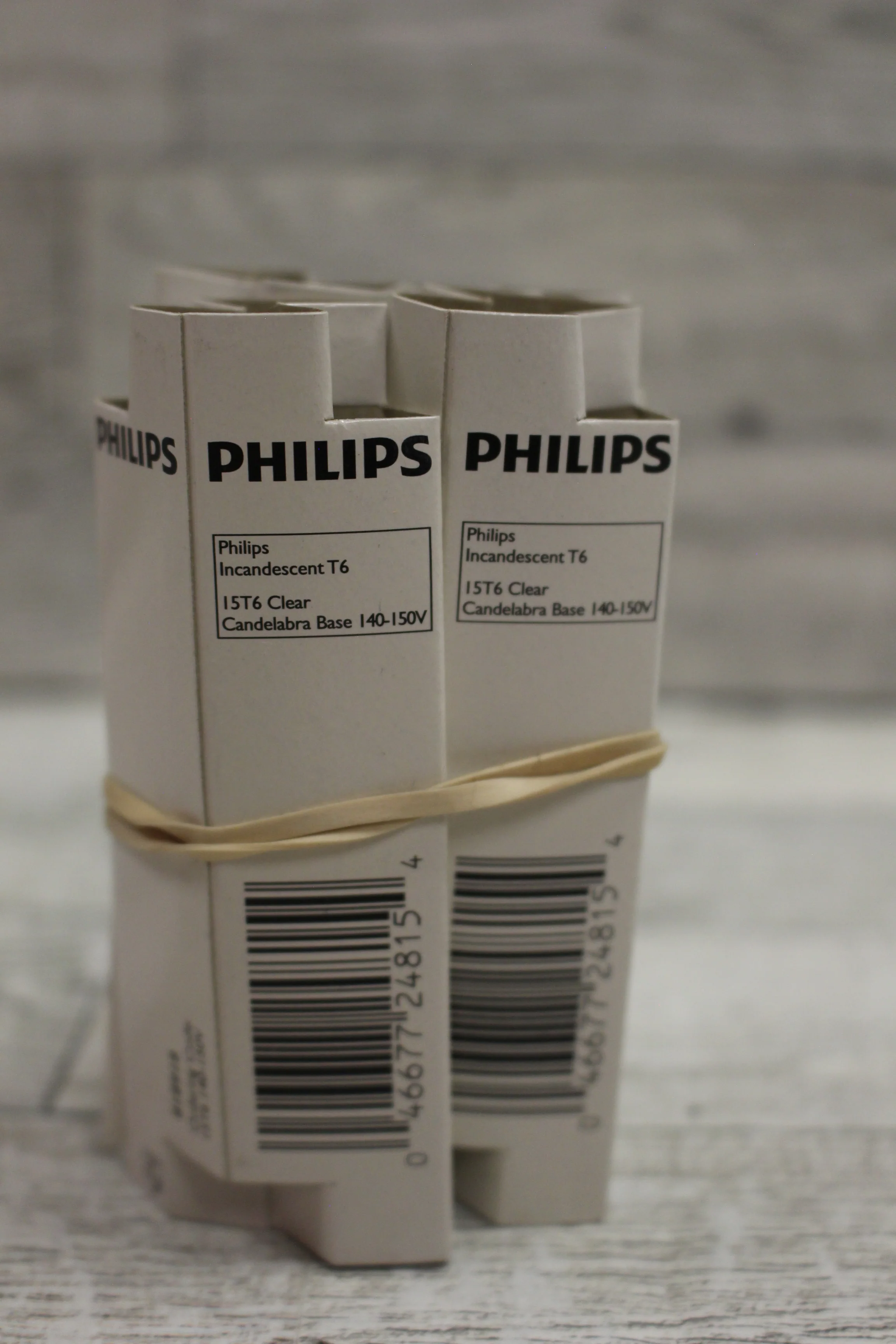 Philips T6 15W Candelabra Base Light Bulb - Set of 4 - New