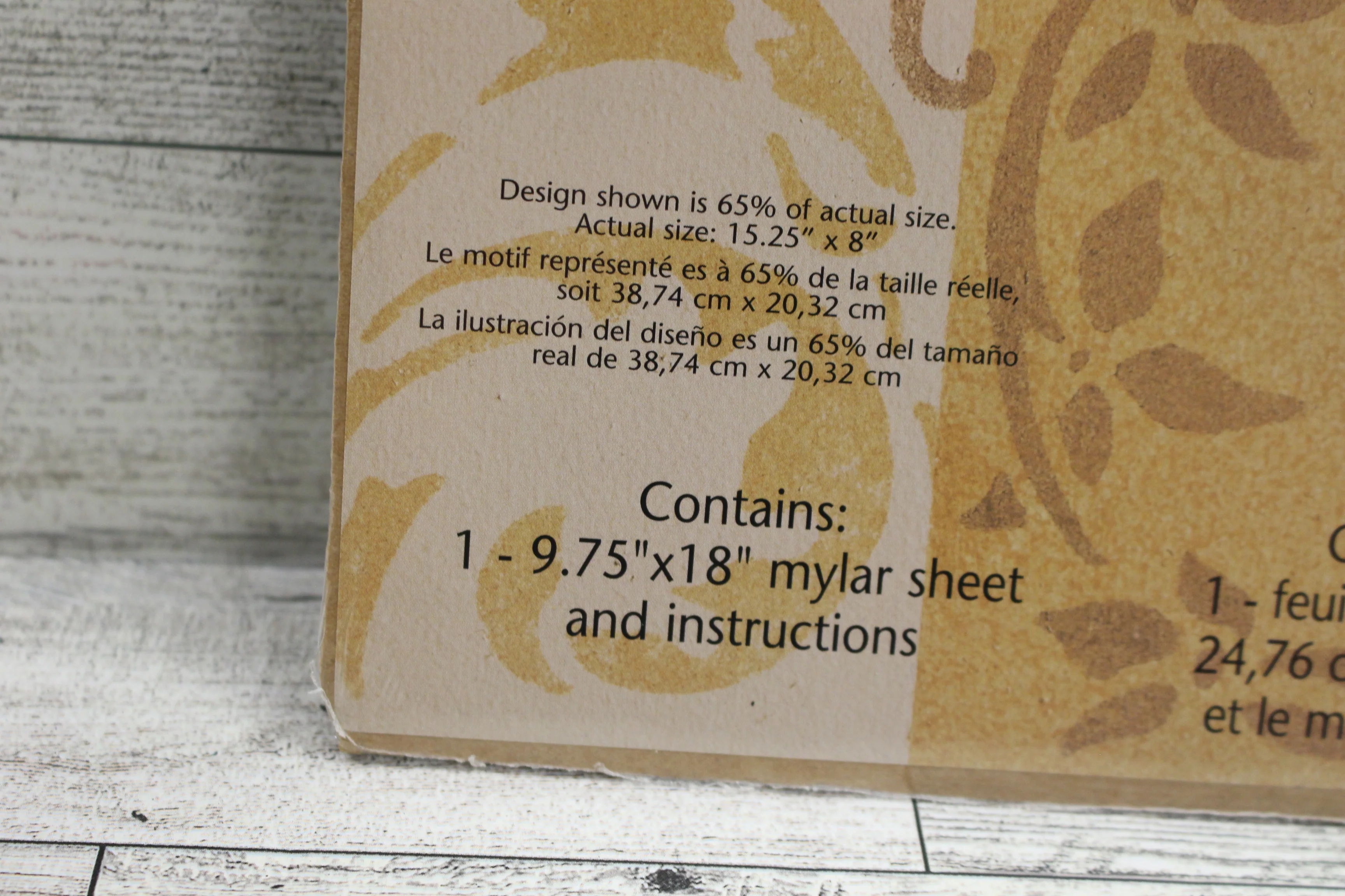 Plaid Stencil Decor2002 Signature Series - 18" - New - Image 3