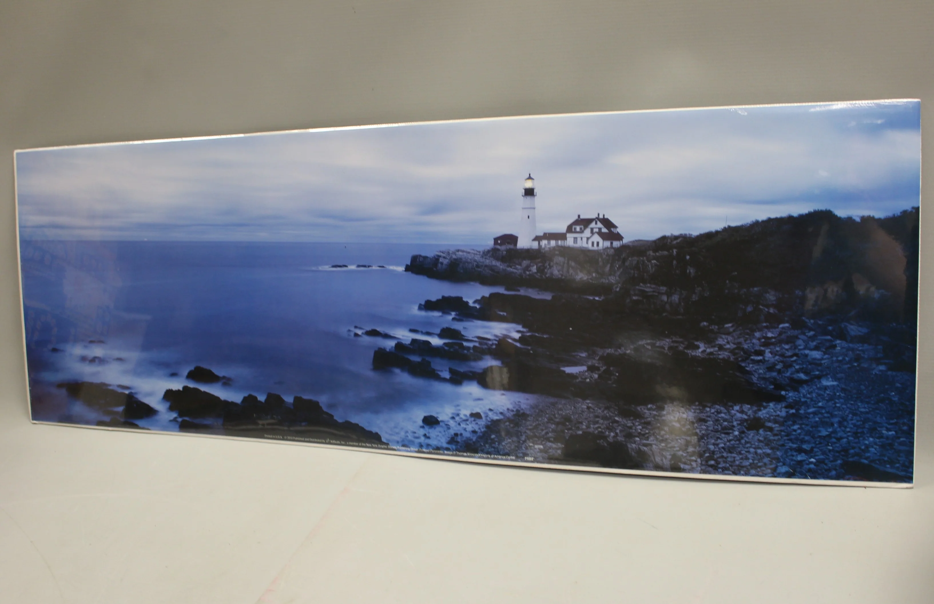 Portland Lighthouse Ocean Panoramic Photograph by Thomas Wiewandt - 77222S - New