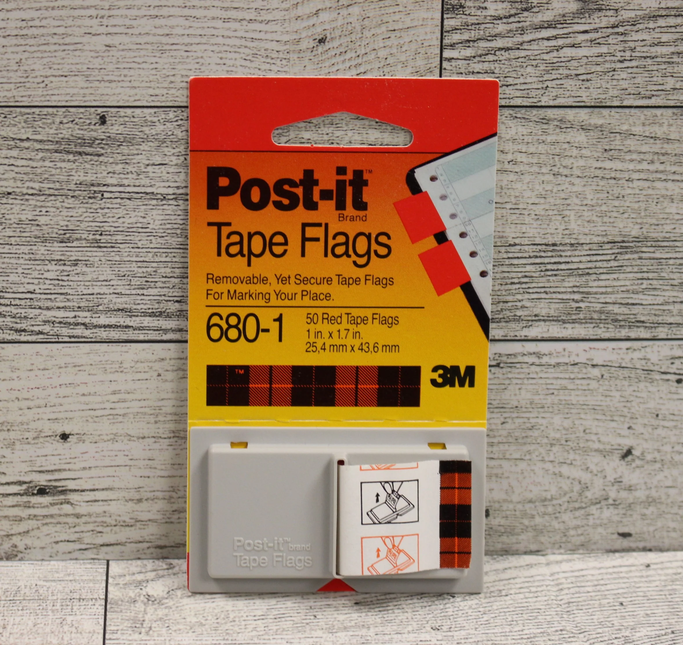 Post-it Tape Flags - #680-1 - Red - New