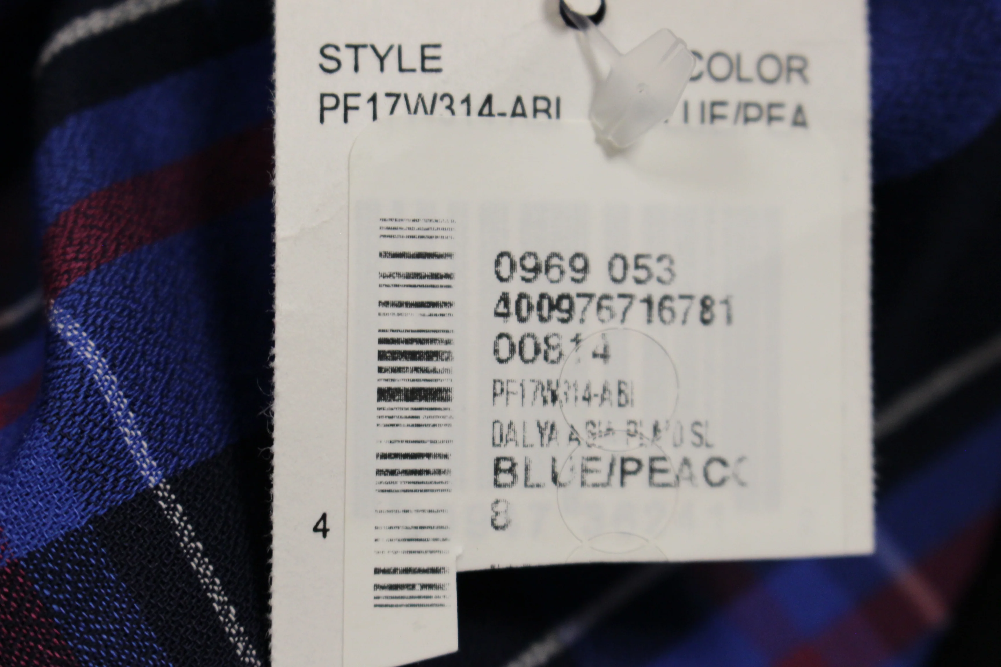 Public School Blue/Peacock Cutoff, Size: 8, New - Image 3