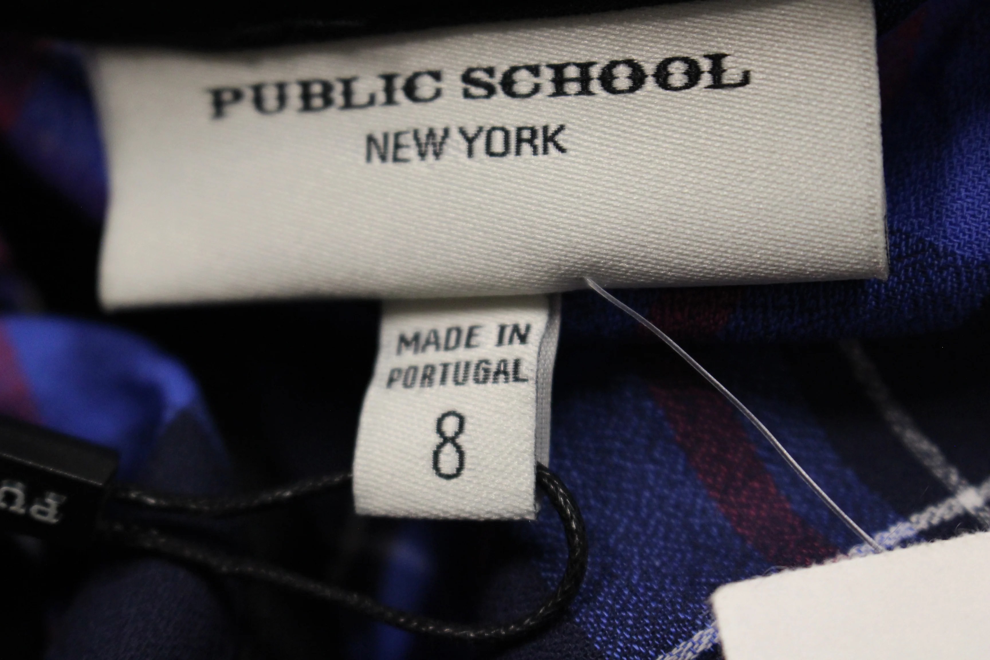Public School Blue/Peacock Cutoff, Size: 8, New - Image 4