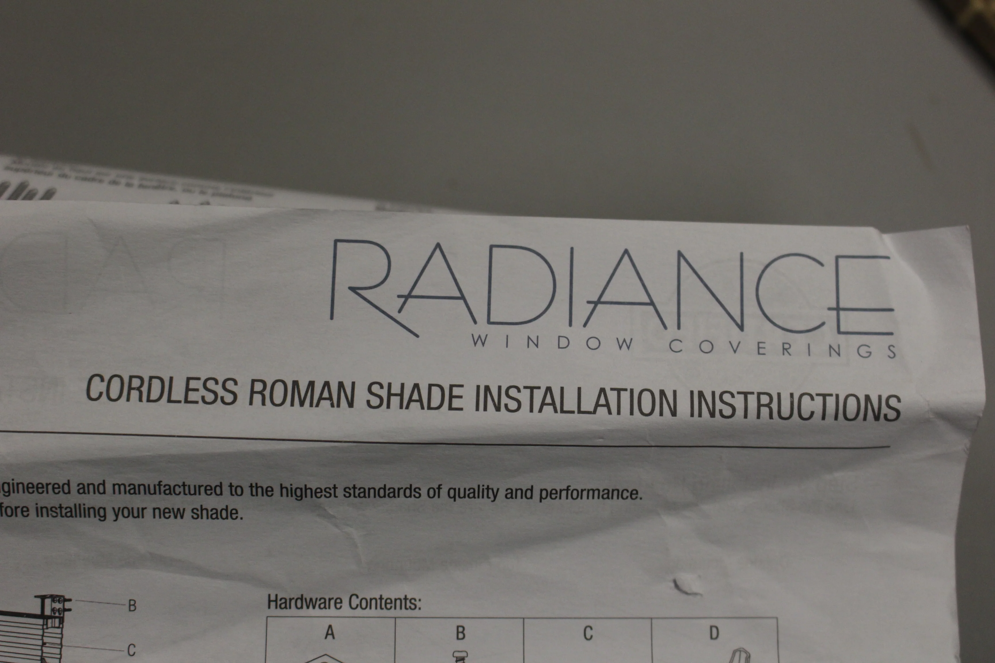 Radiance Cordless Roman Shade - 33.5" x 64" - Color: Driftless - New Parts Only - Image 3